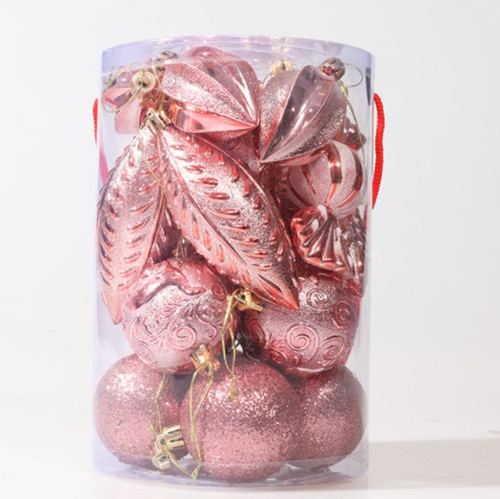 21 piece Mixed Ornaments (Red)