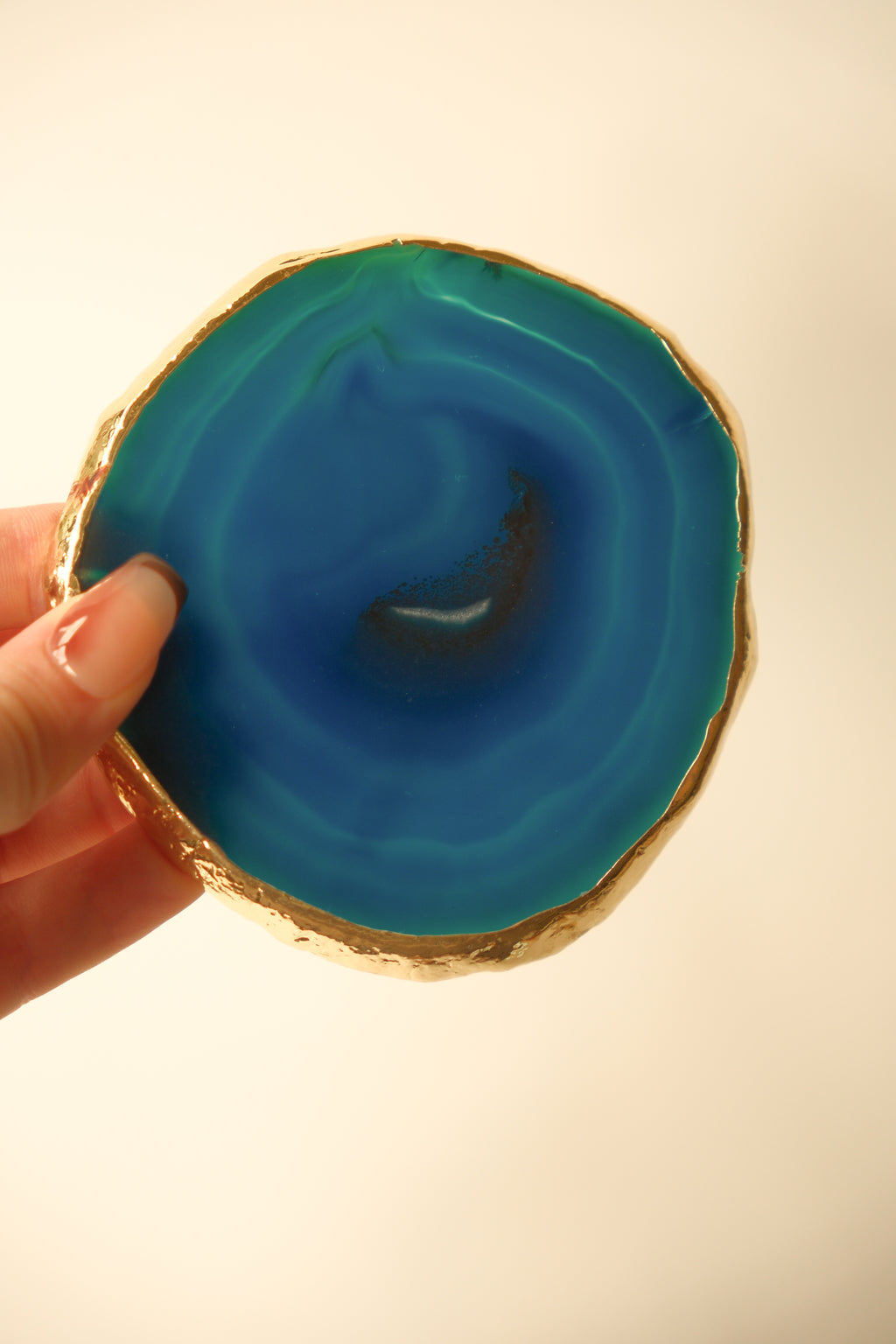 Peace (Dark Cerulean Blue Agate)