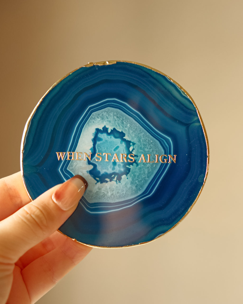 Peace (Dark Cerulean Blue Agate)