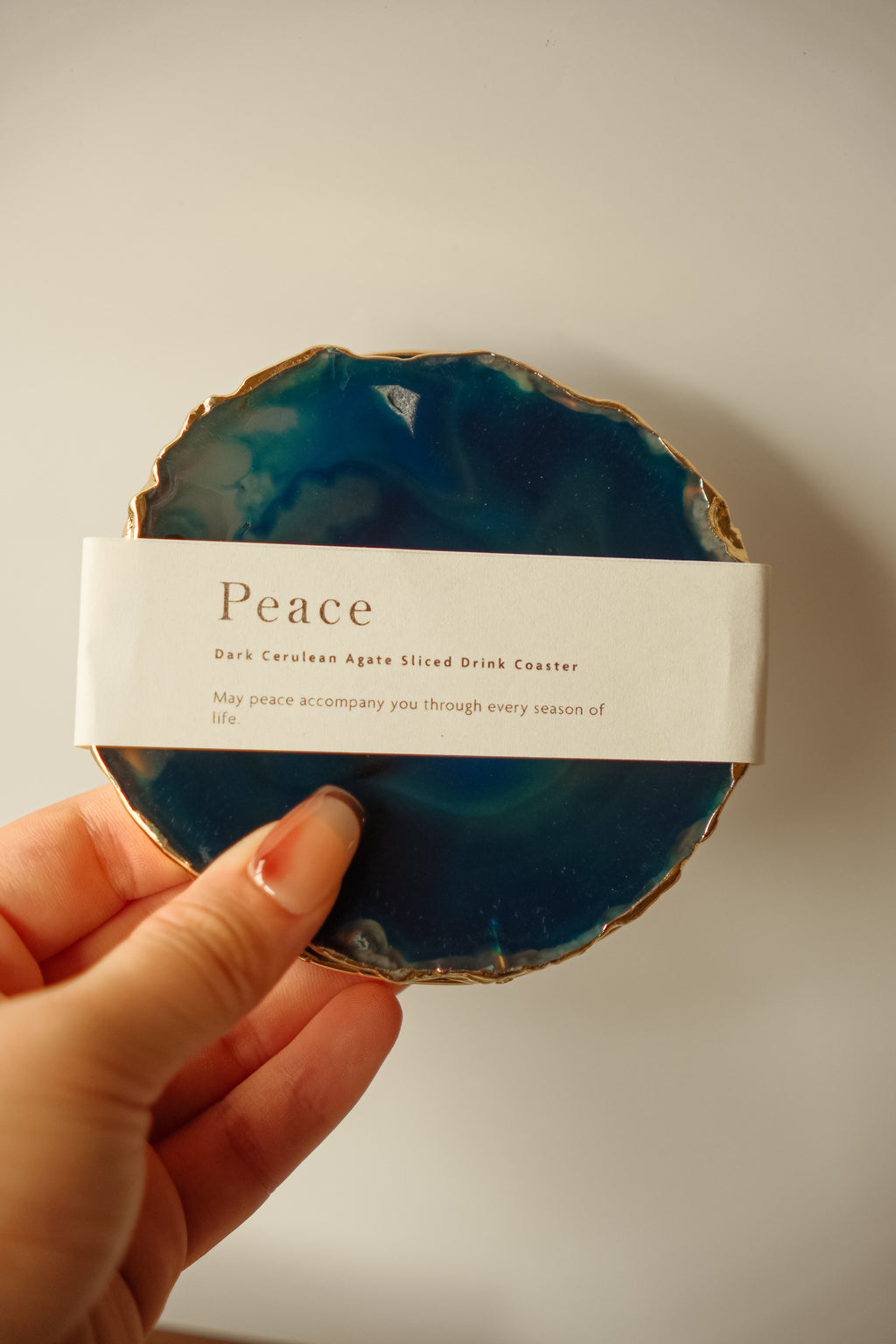 Peace (Dark Cerulean Blue Agate)