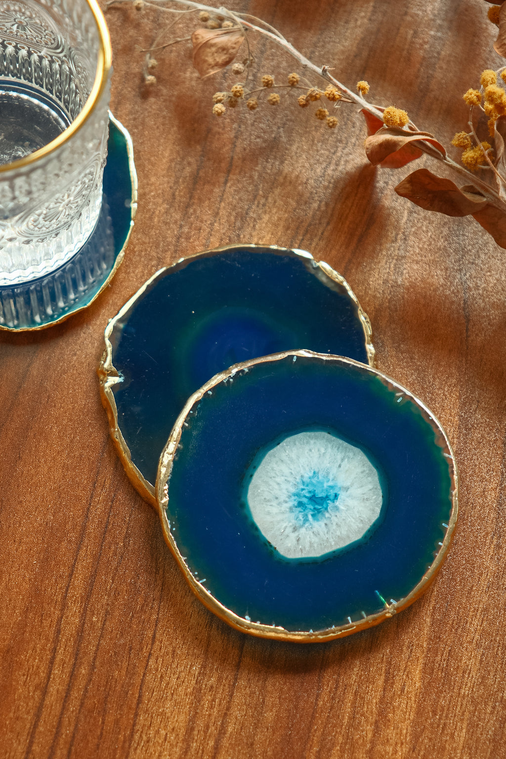 Peace (Dark Cerulean Blue Agate)