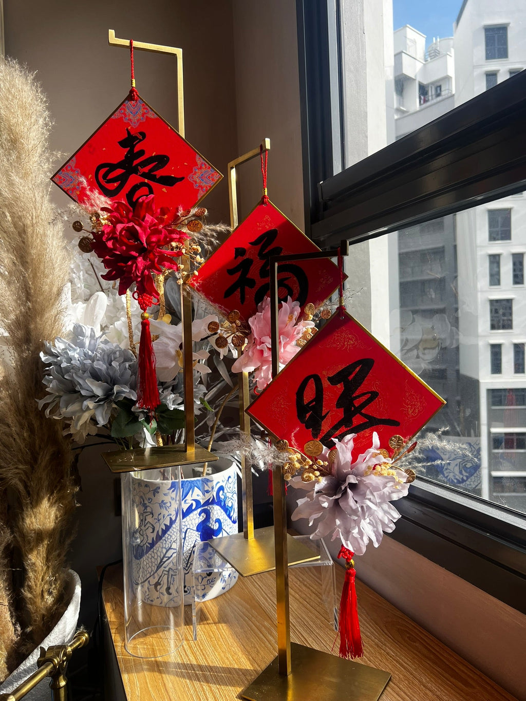 DIY Dahlia Blessings w/ Chinese Calligraphy Kit (Small)