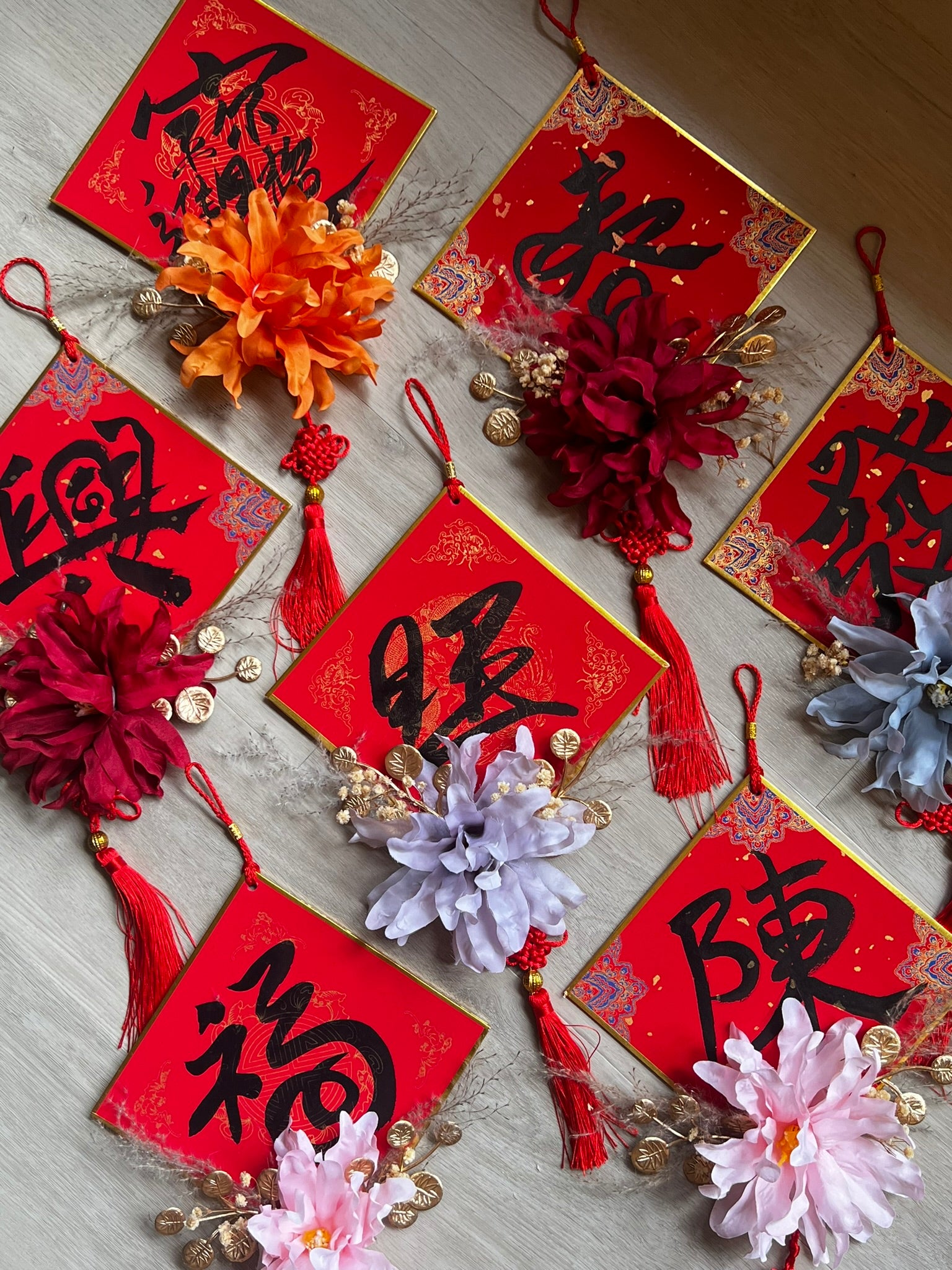 DIY Dahlia Blessings w/ Chinese Calligraphy Kit (Small)