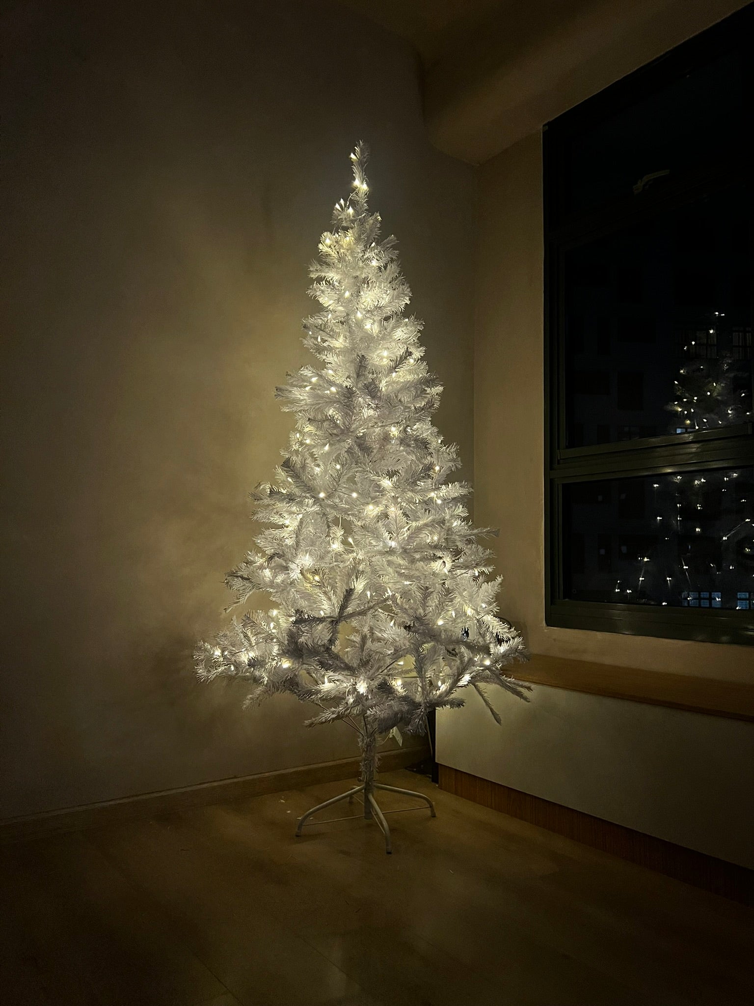 1.8m Frosty White Artificial Christmas Tree