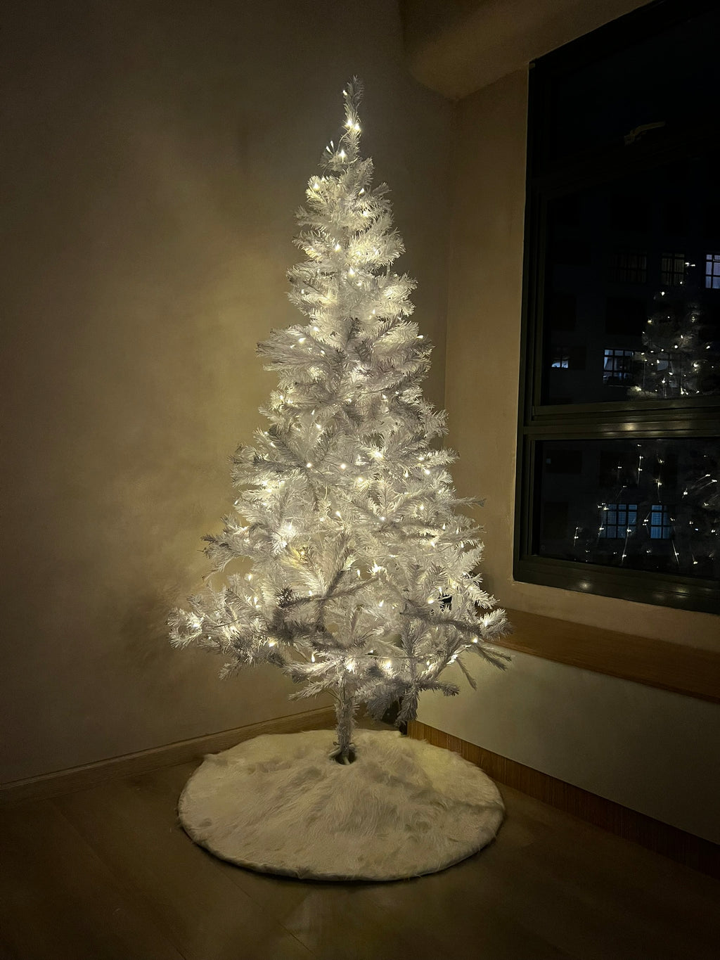 1.8m Frosty White Artificial Christmas Tree