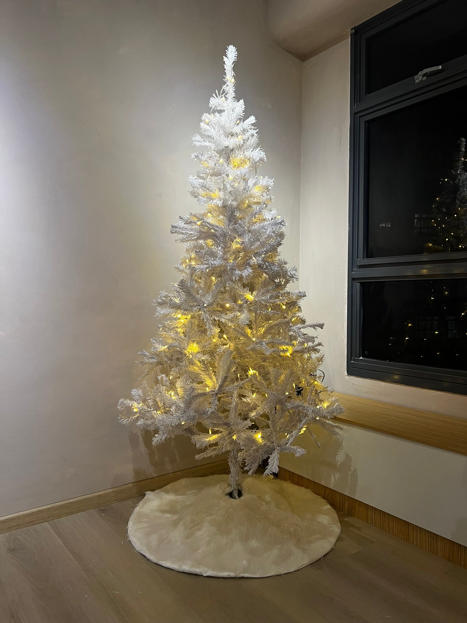 1.8m Frosty White Artificial Christmas Tree
