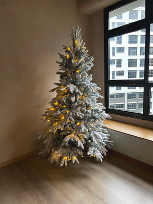 Open image in slideshow, 1.8m Majestic Flocked Artificial Christmas Tree
