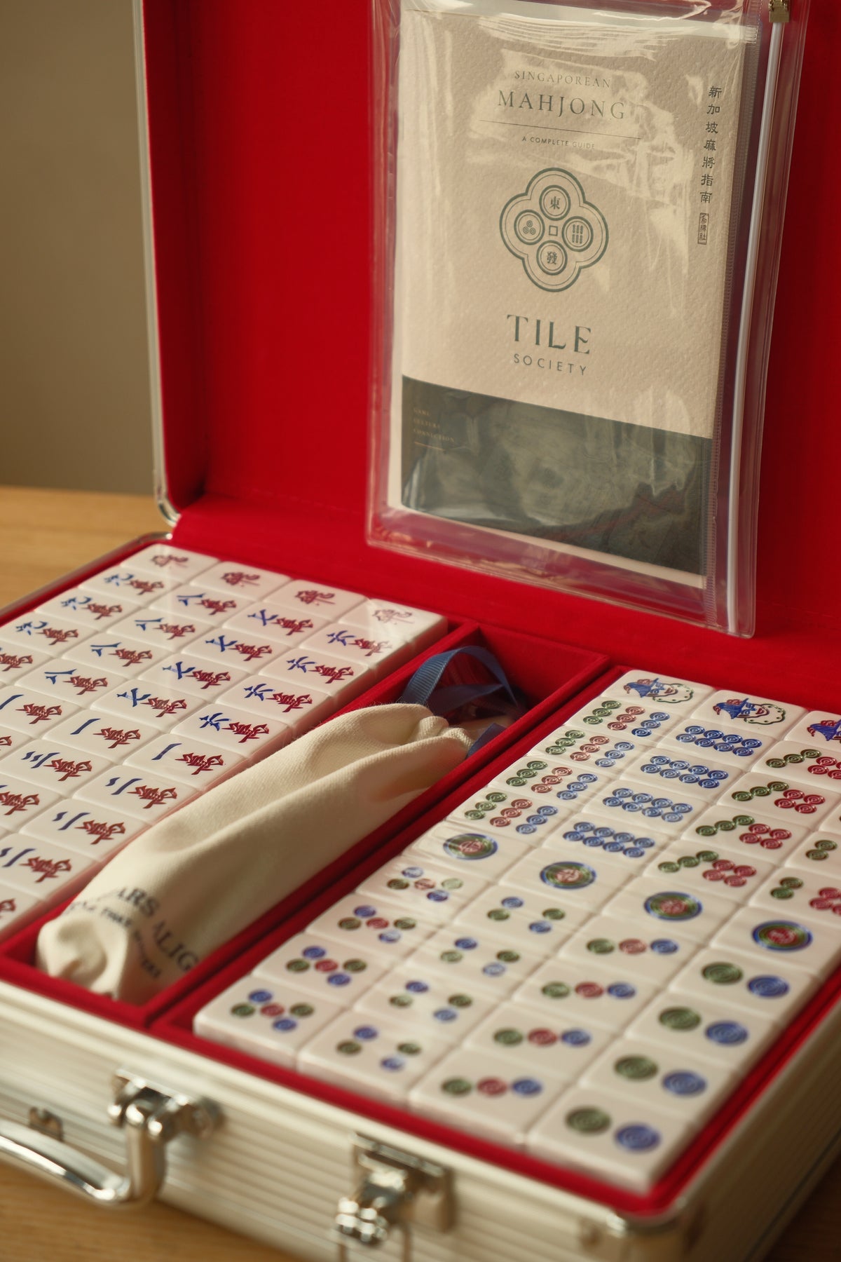 WSA Basic Singapore Mahjong Set (White)