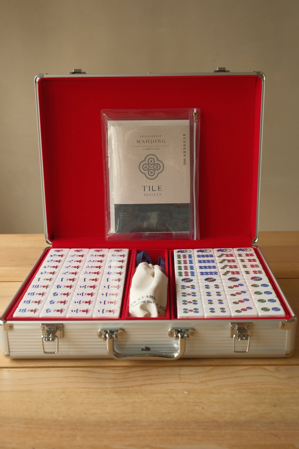 WSA Basic Singapore Mahjong Set (White)