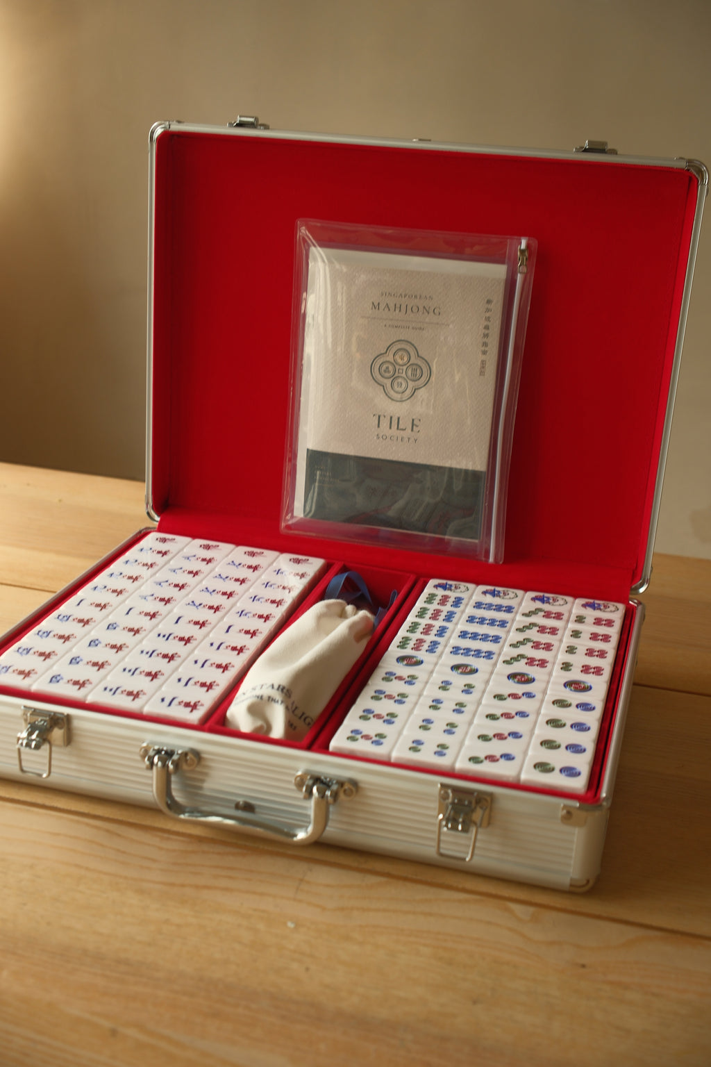 WSA Basic Singapore Mahjong Set (White)
