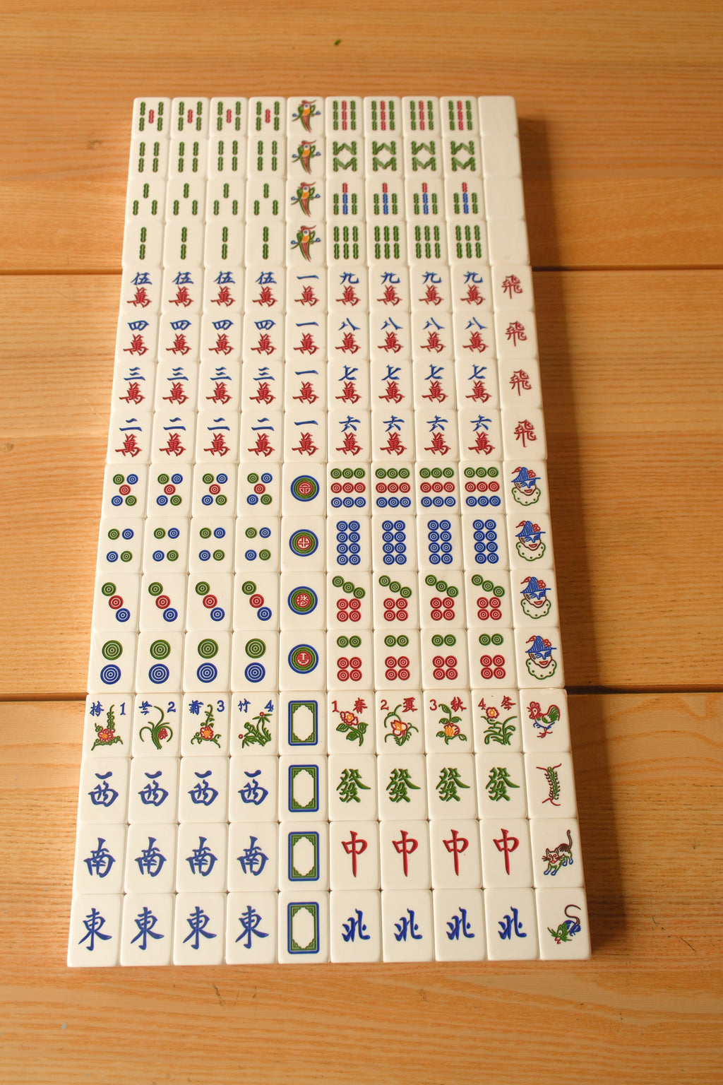WSA Basic Singapore Mahjong Set (White)