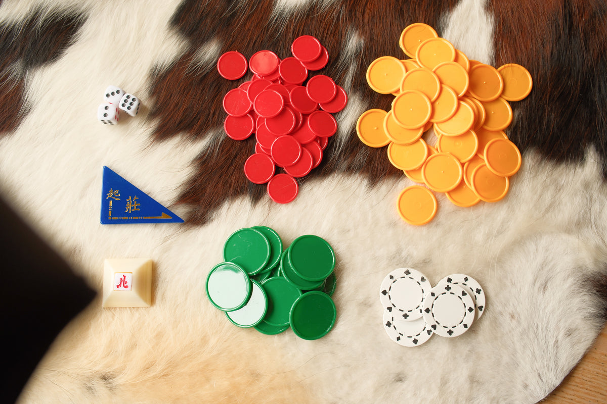 WSA Basic Singapore Mahjong Set (White)