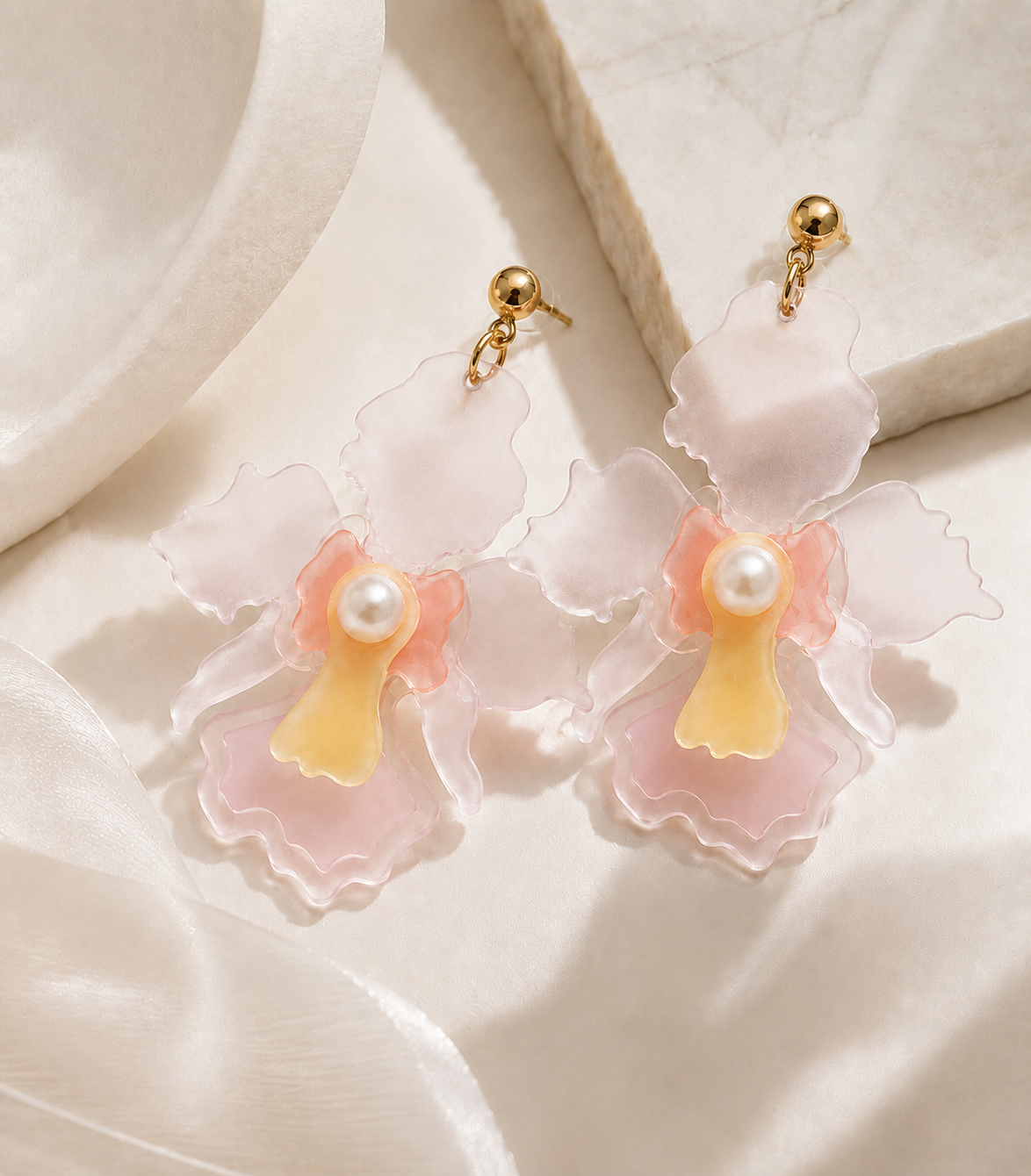 [27-28 Jun 2026] Orchid After Rain Acrylic Earrings workshop @ Gardens By The Bay