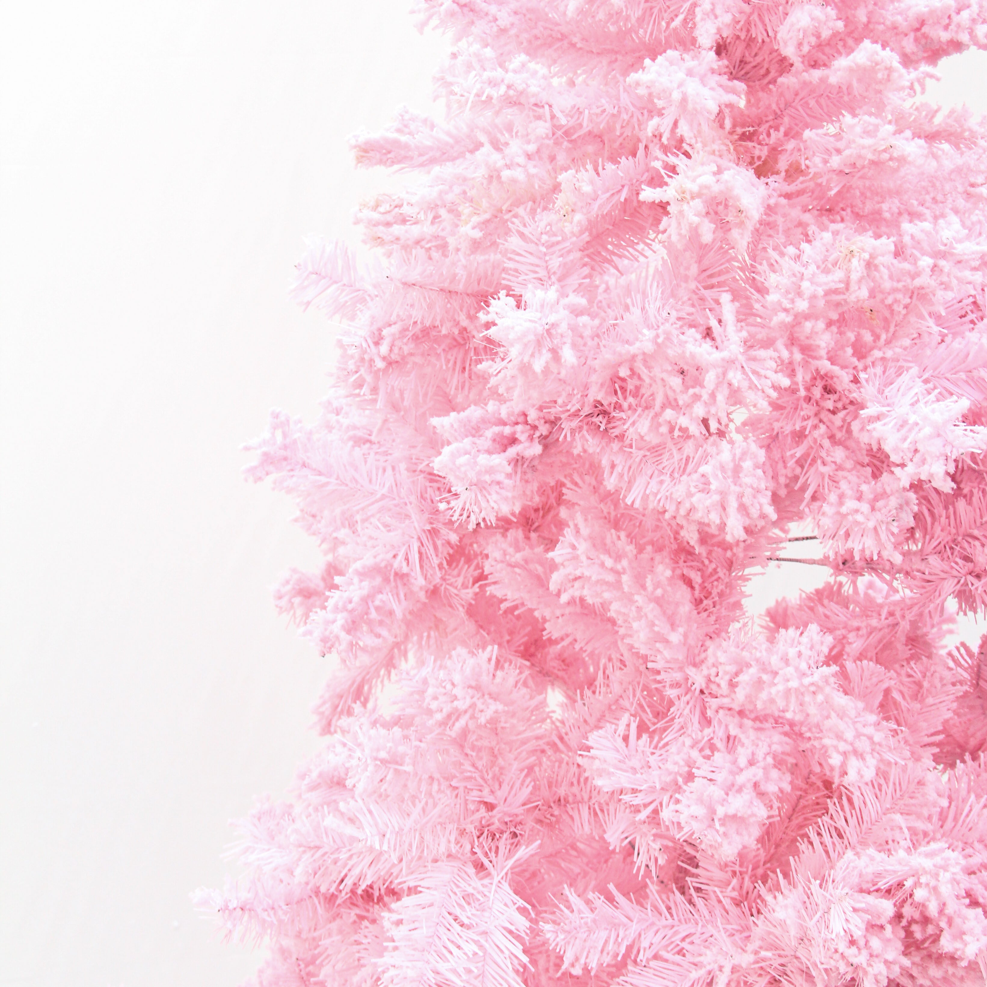 1.8m Flocked Sakura Pink Artificial Christmas Tree
