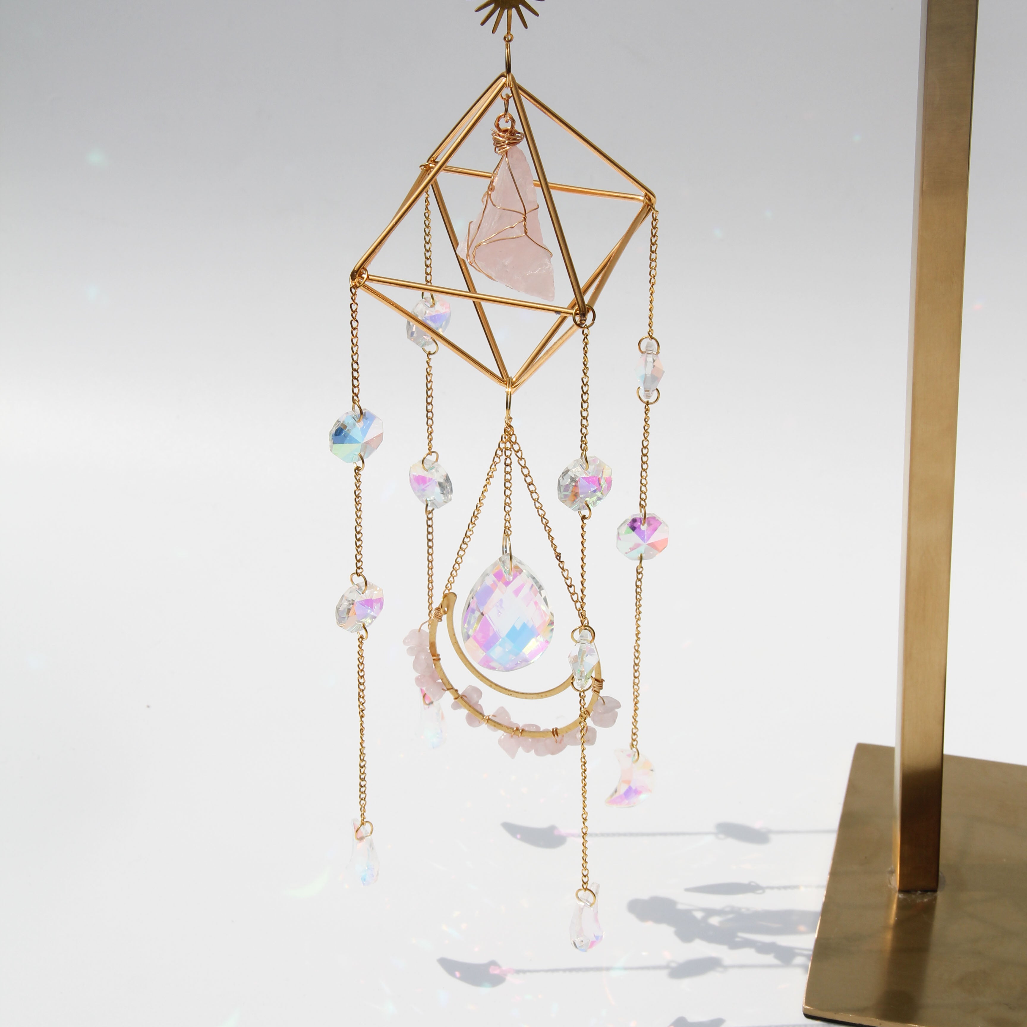 Rose Quartz PRISM Suncatcher