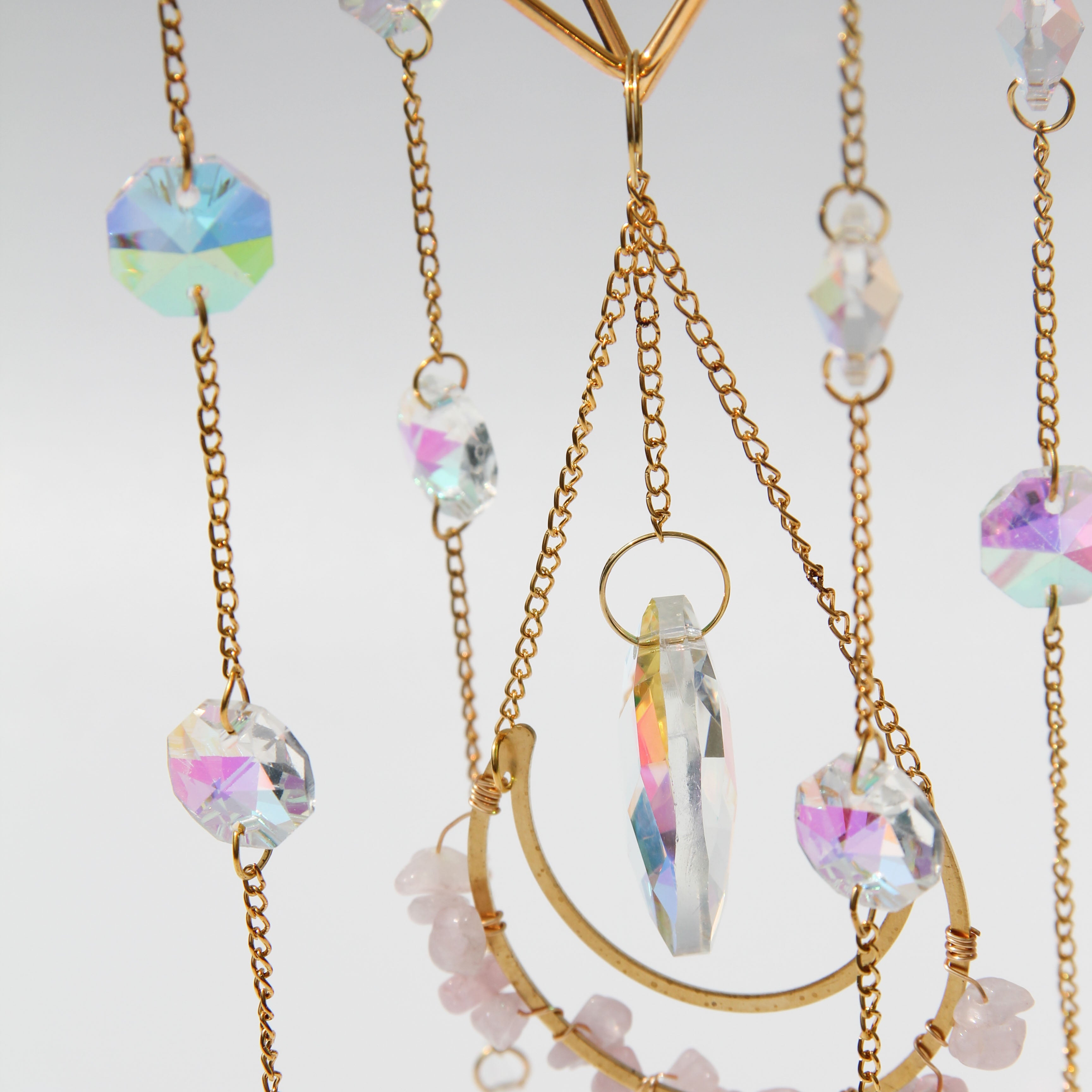 Rose Quartz PRISM Suncatcher