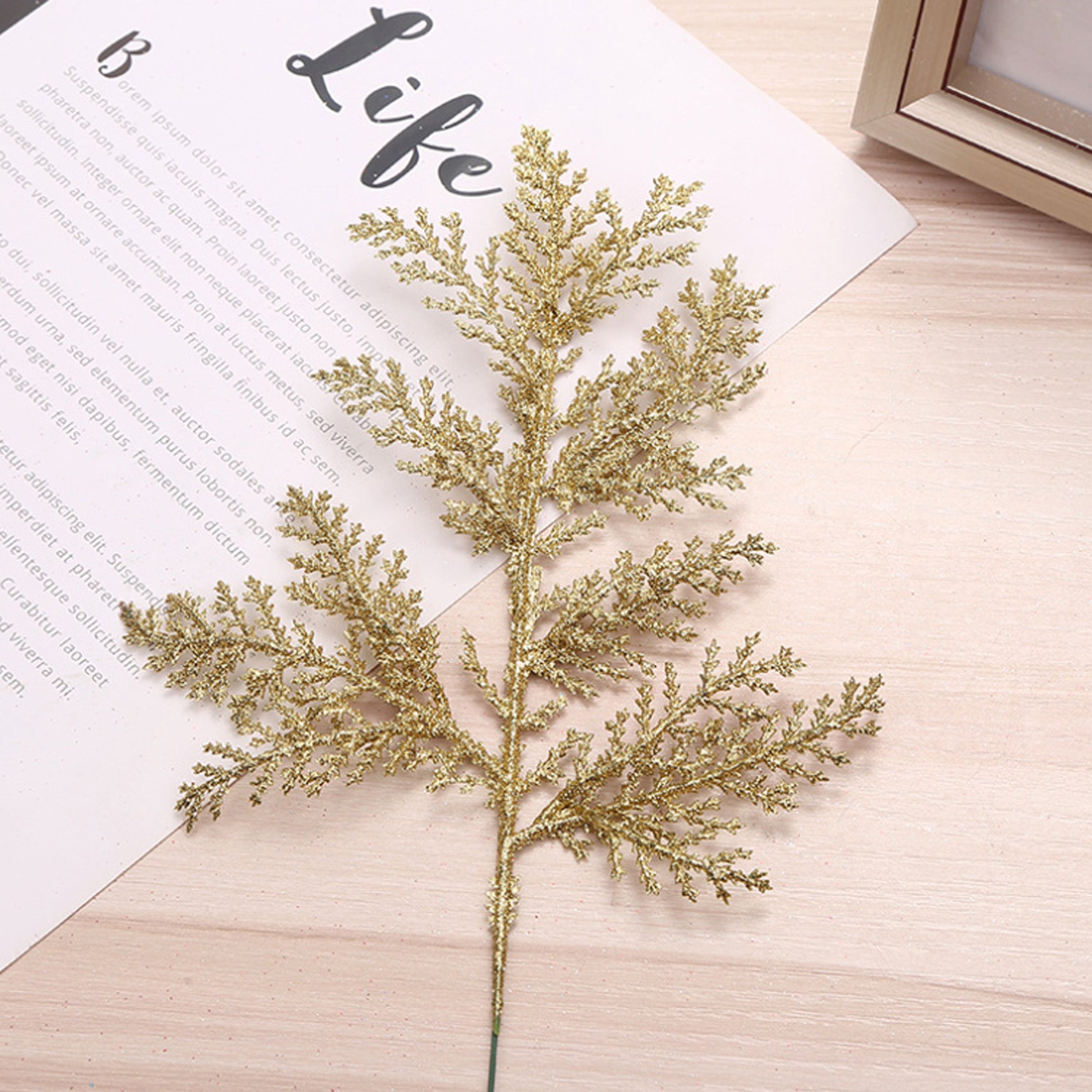 ALYA Pine Branches (10 pcs set, Gold)