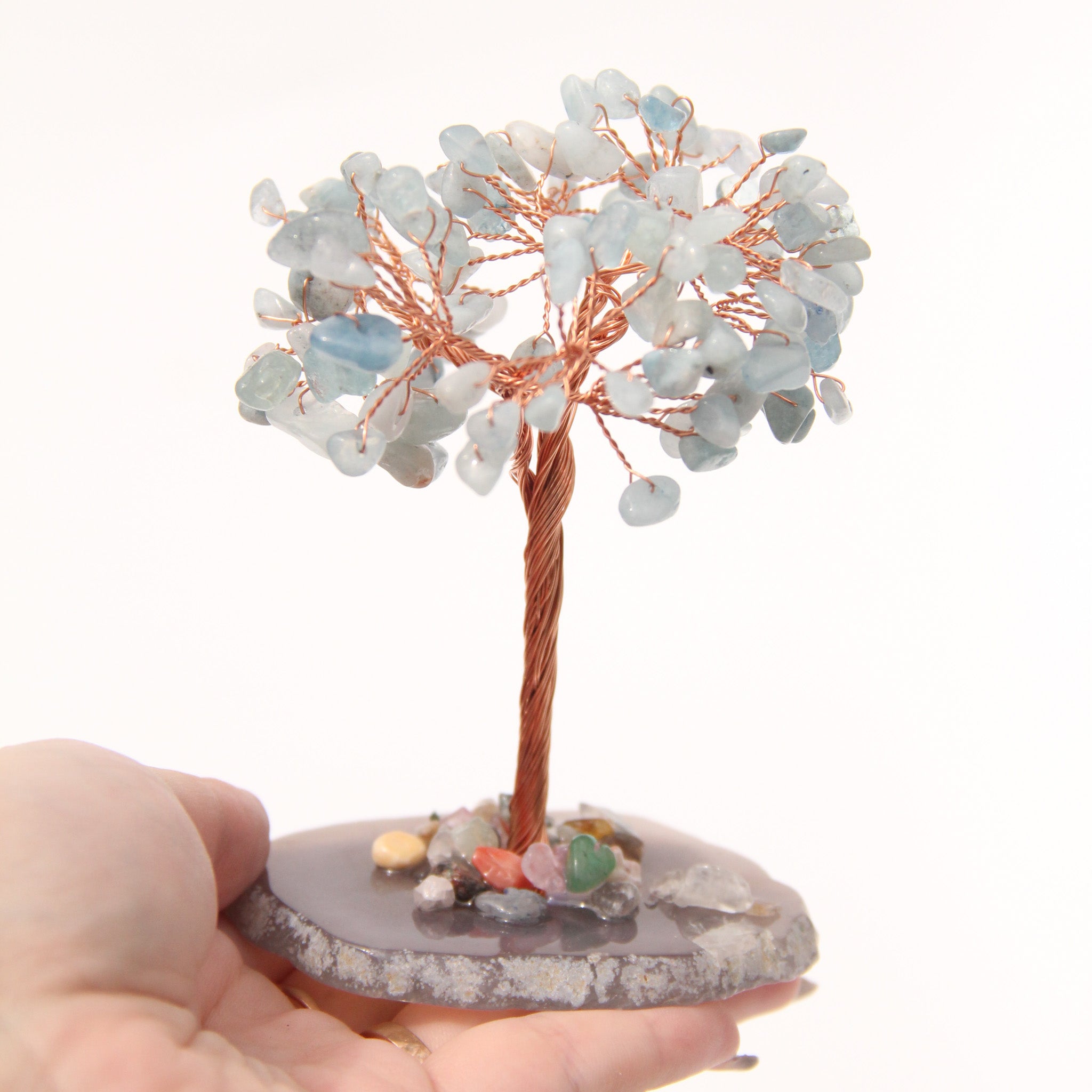 Aquamarine Healing Mini Crystal Tree