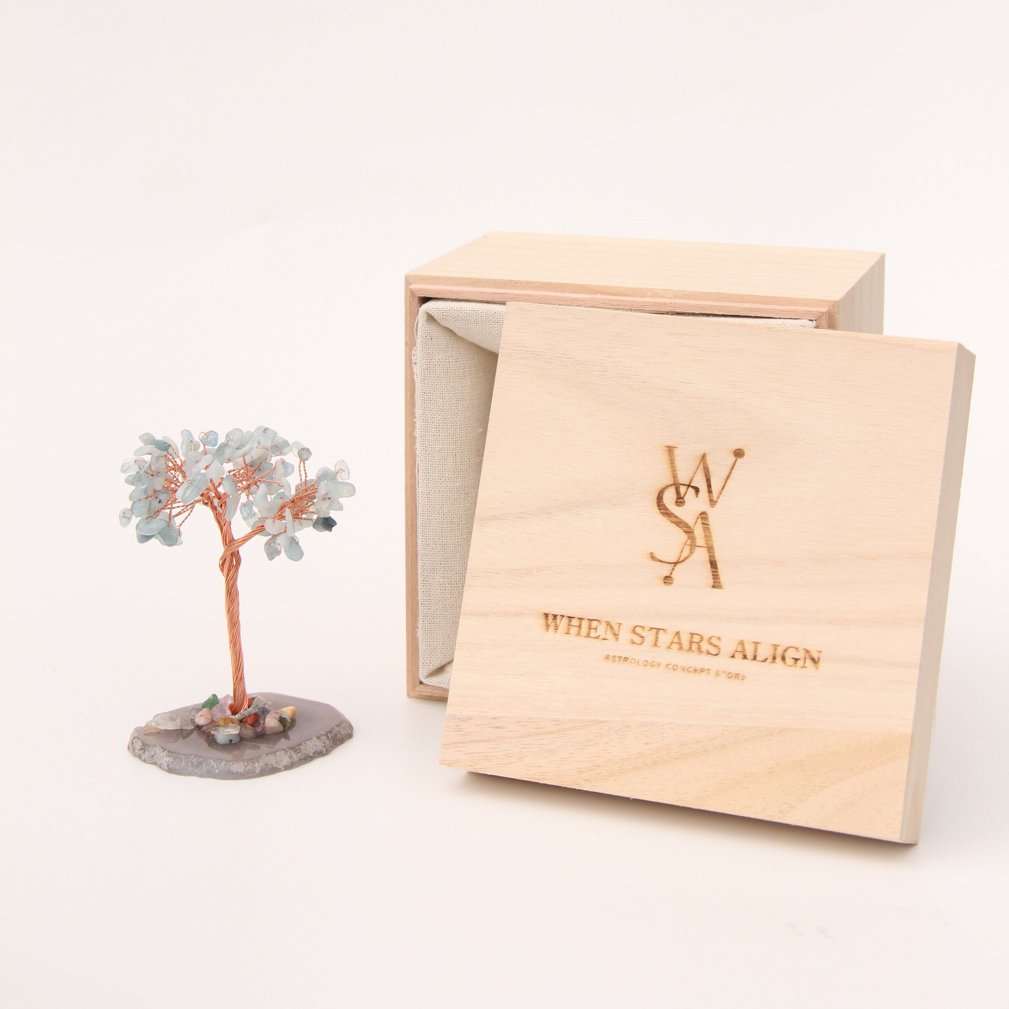 Aquamarine Healing Mini Crystal Tree