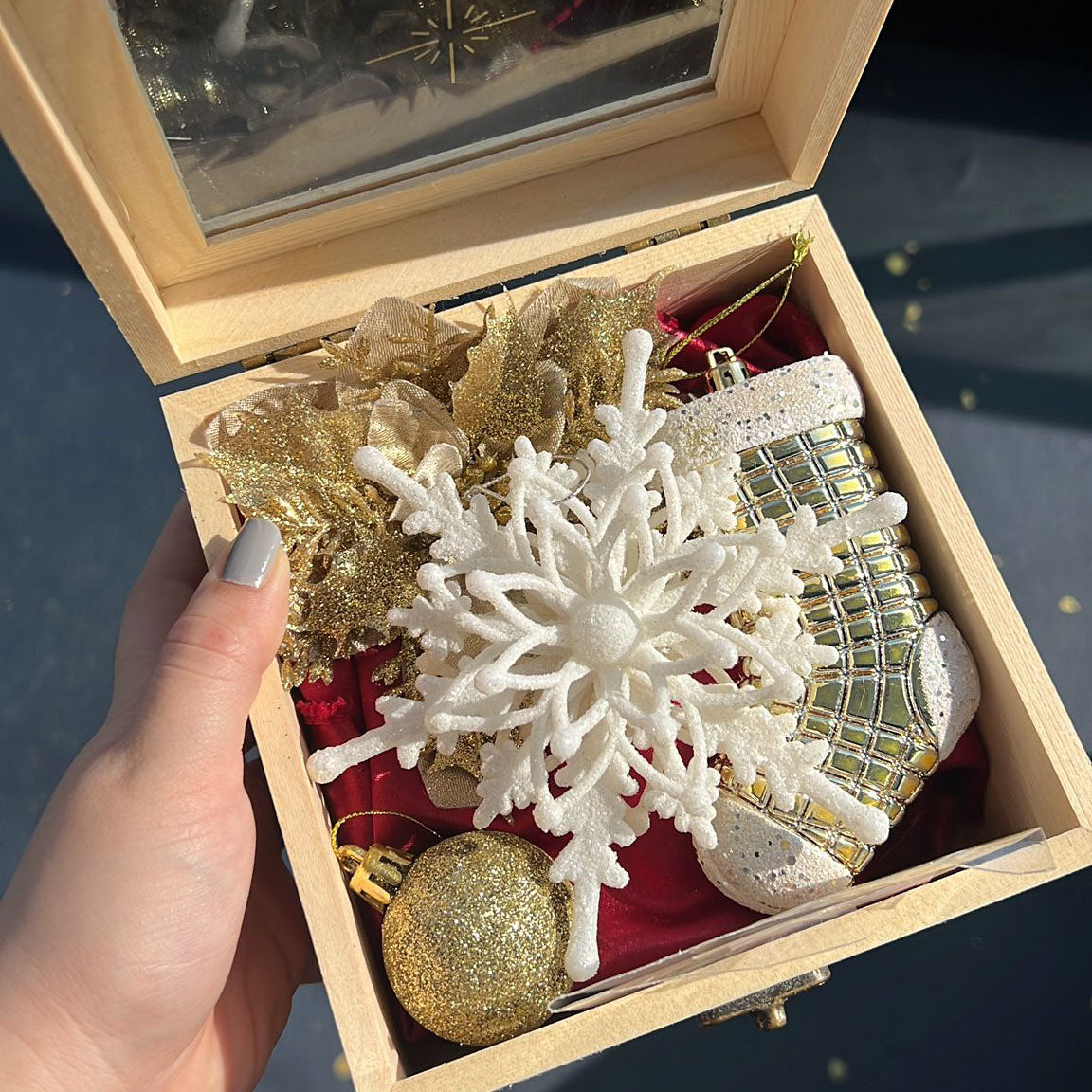 CRYSTAL Joy Blessings Christmas Ornament Gift Set