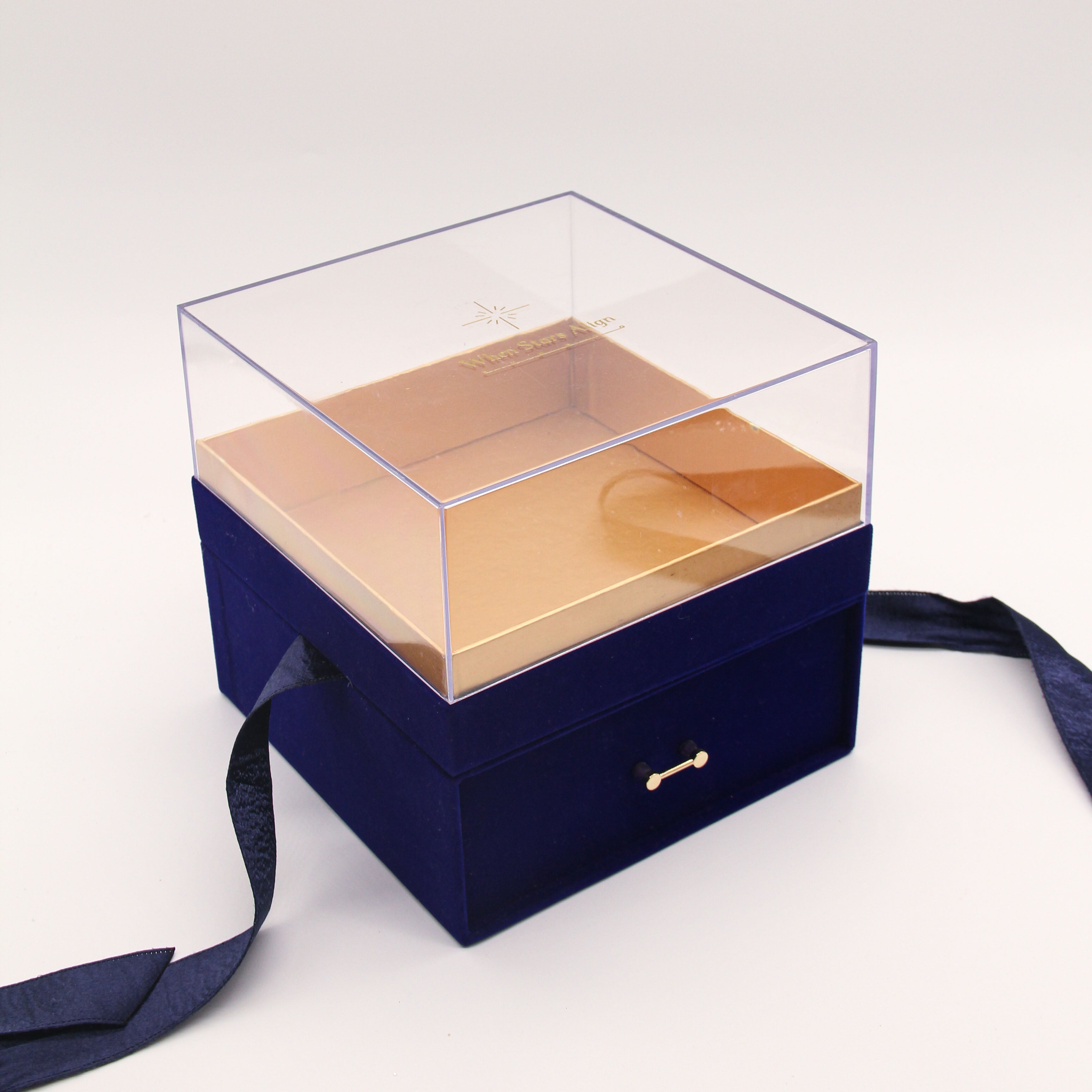 Luxury Gift Box w/ Drawer (Navy Blue)