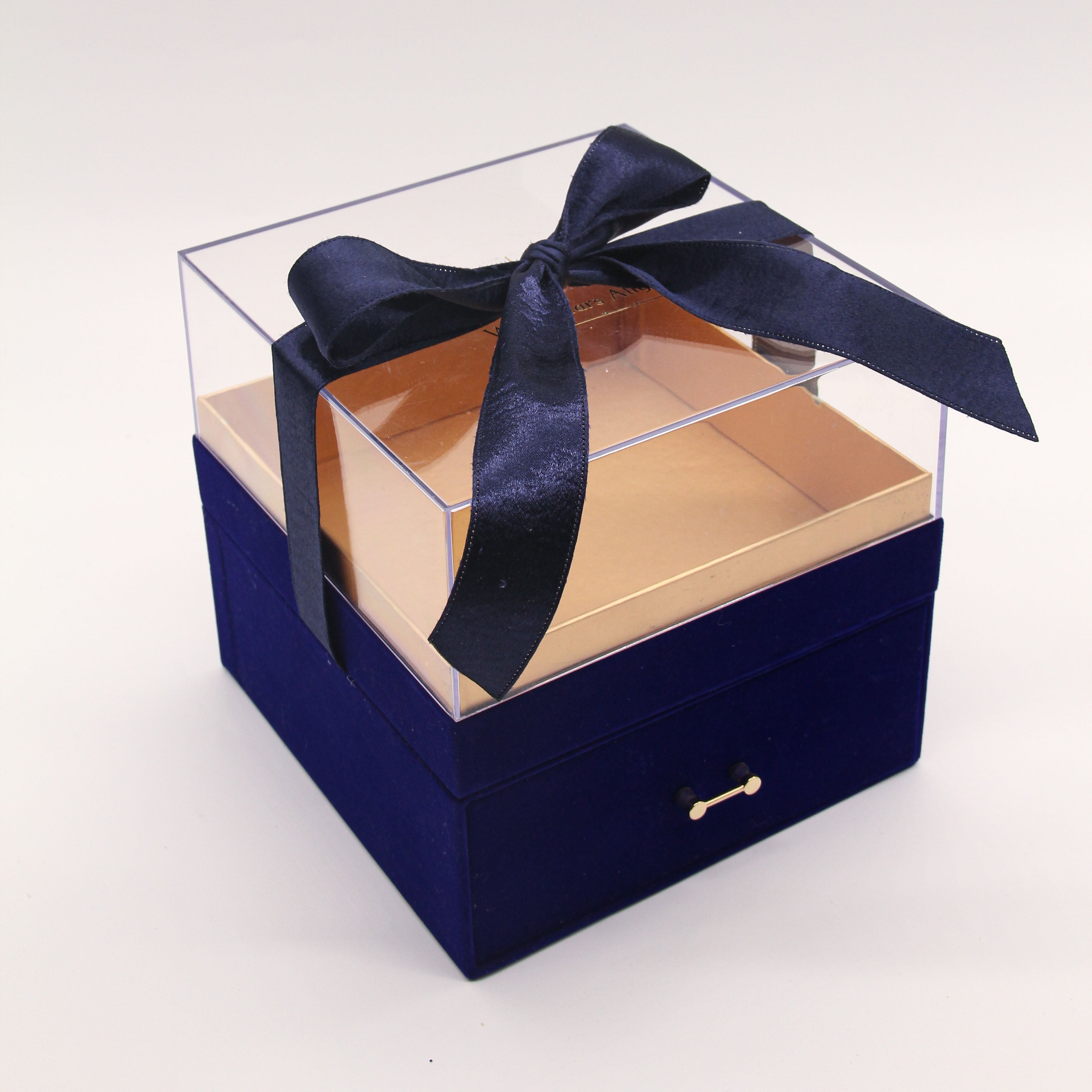Navy Blue Gourmet Shipping Box, 8x8x3, 6 Pack
