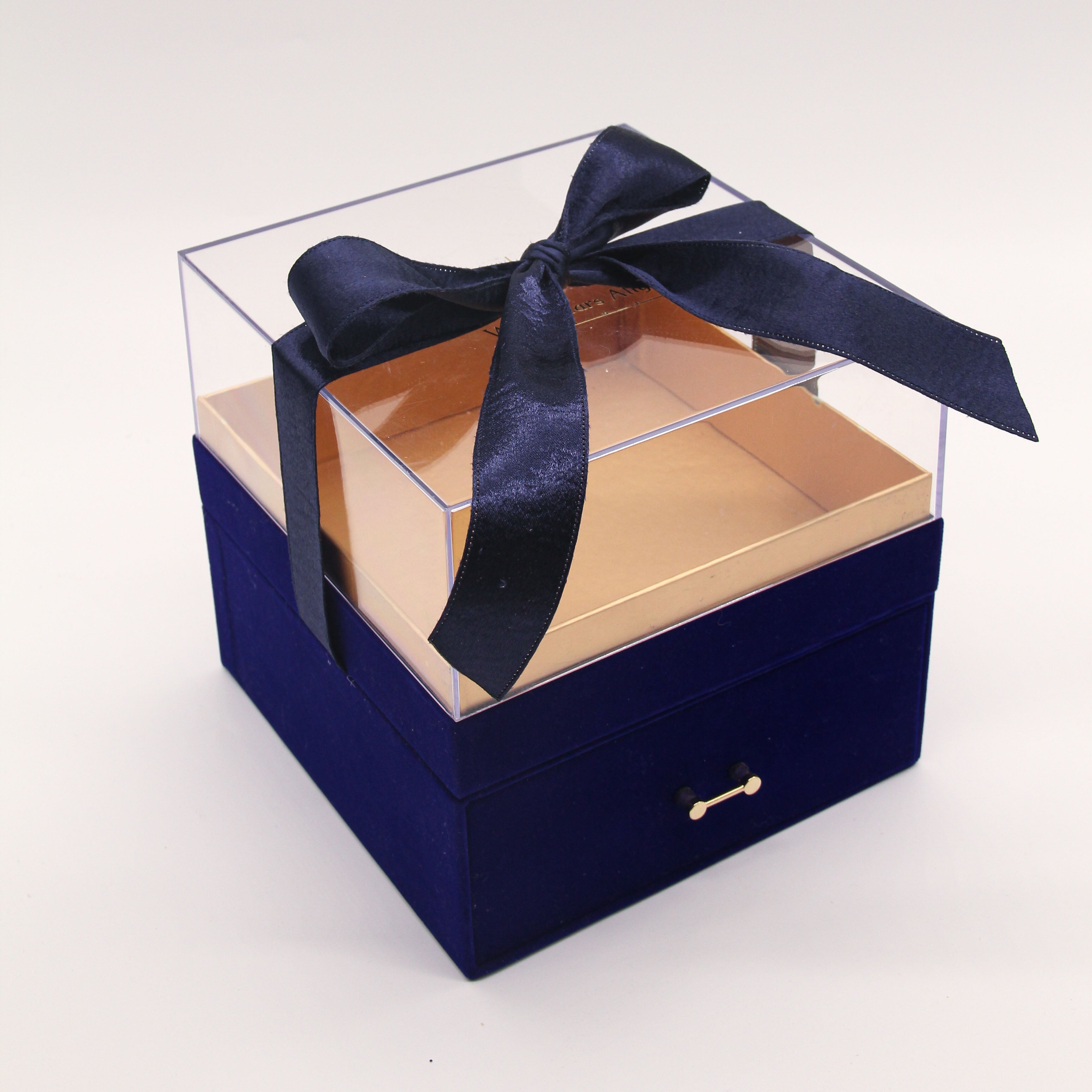 Luxury Gift Box w/ Drawer (Navy Blue)