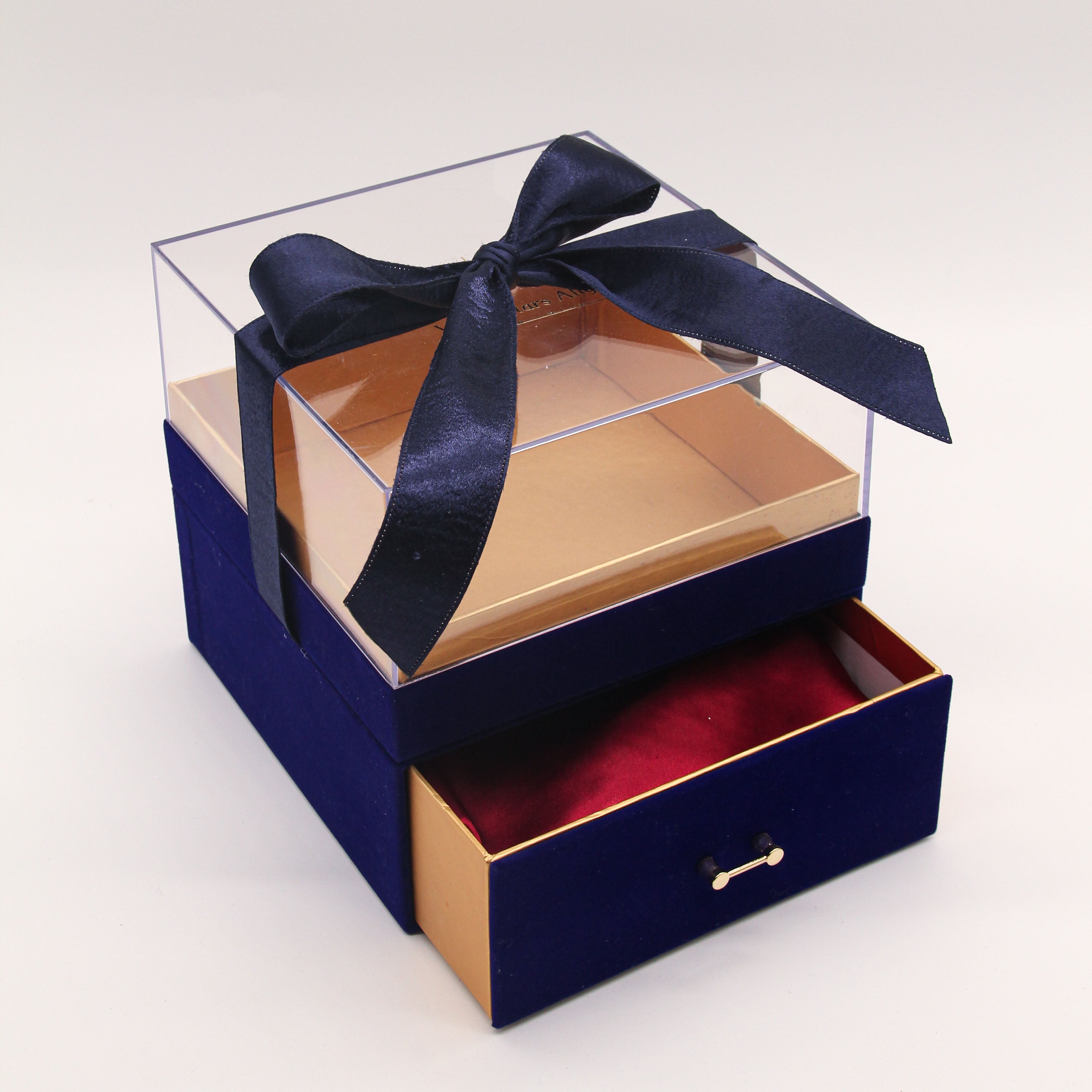 Luxury Gift Box w/ Drawer (Navy Blue)