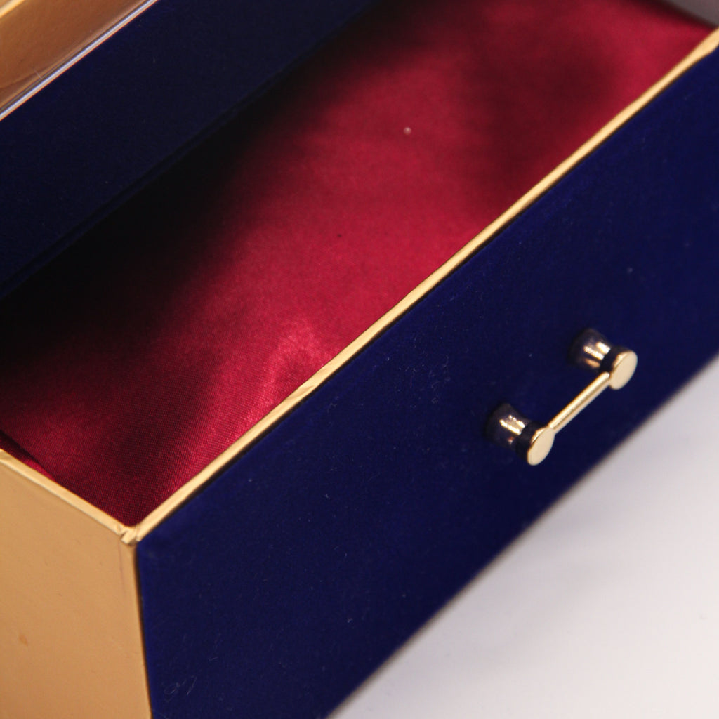Luxury Gift Box w/ Drawer (Navy Blue)