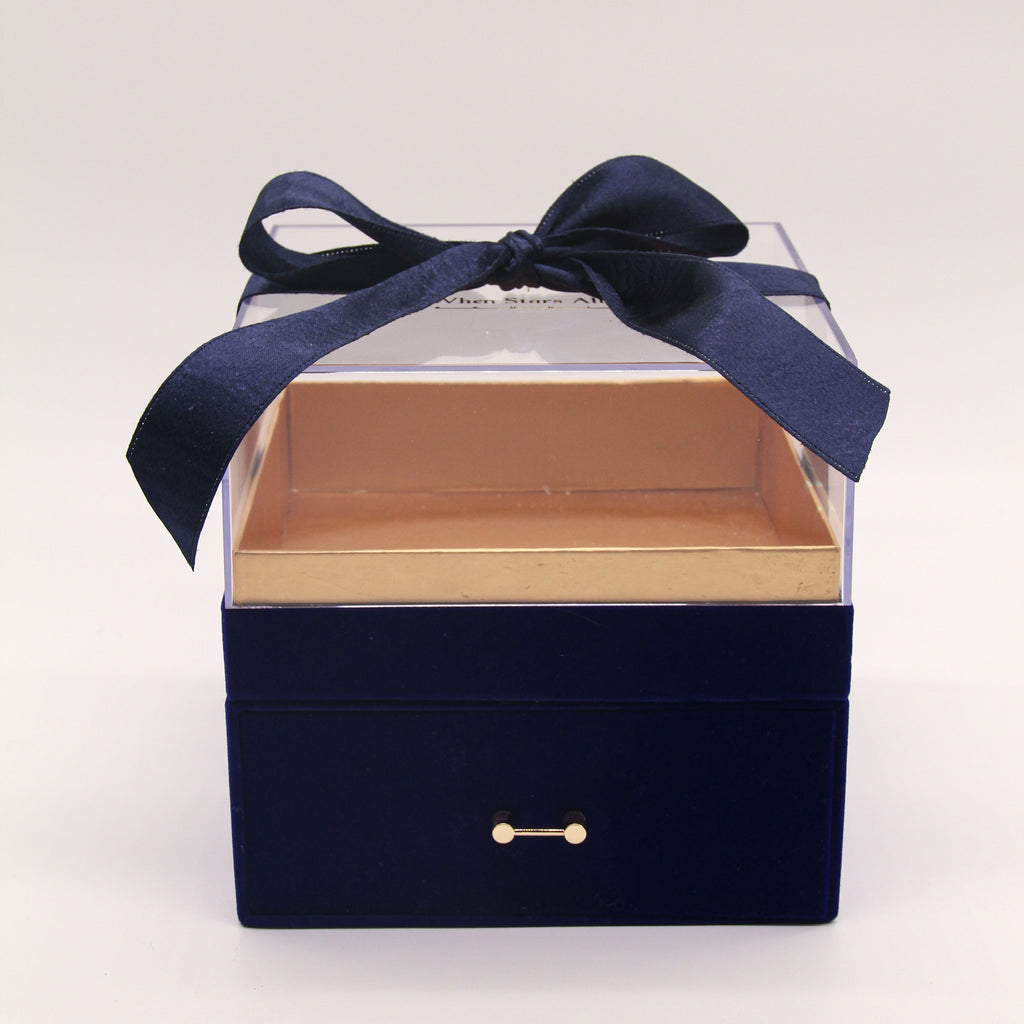 Luxury Gift Box w/ Drawer (Navy Blue)