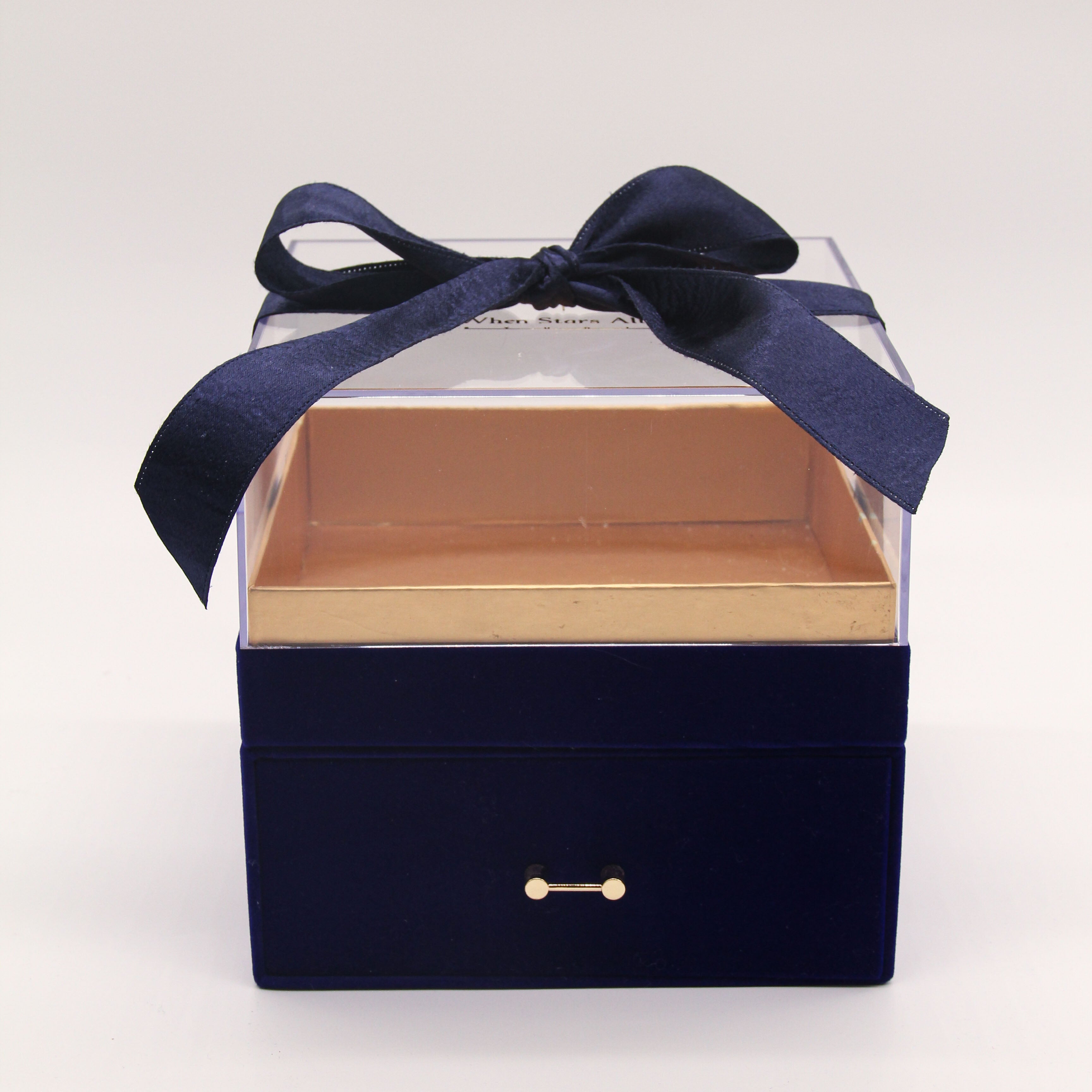 Luxury Gift Box w/ Drawer (Navy Blue)