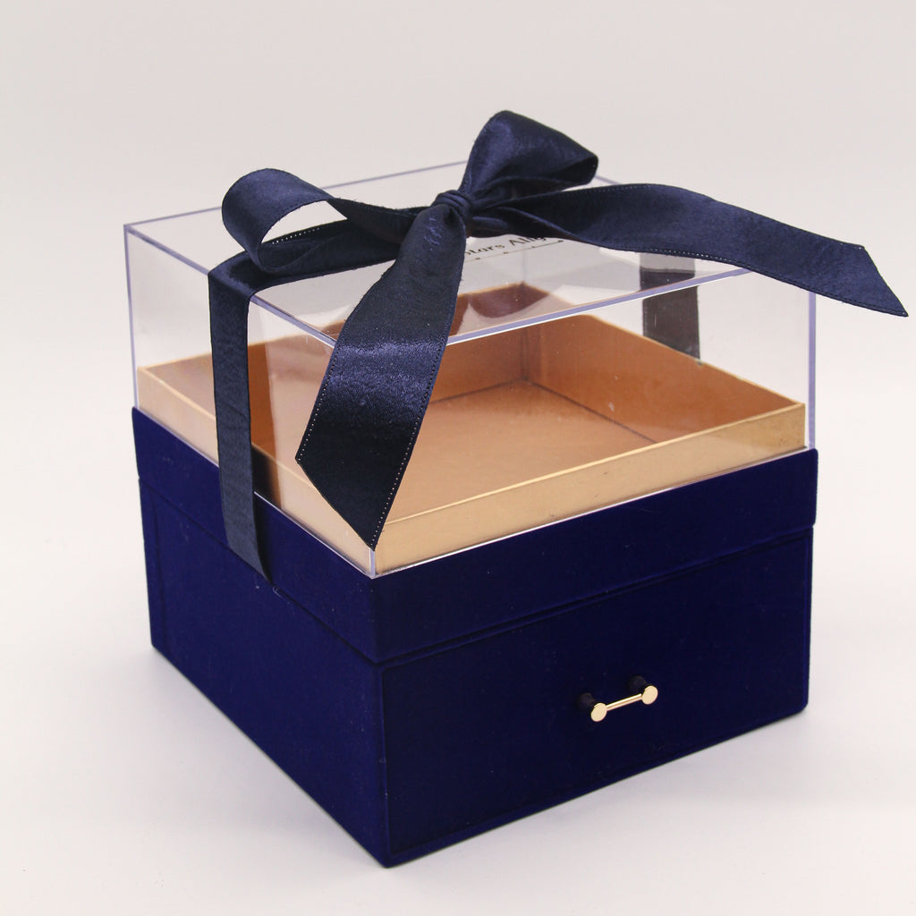 Luxury Gift Box w/ Drawer (Navy Blue)