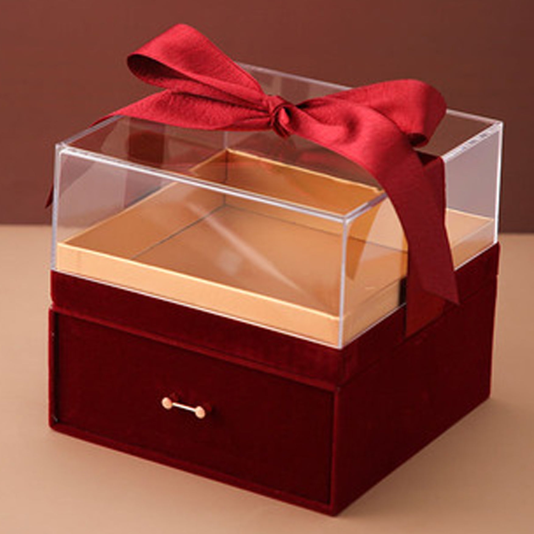 Cyrus Luxury Gift Box w/ Drawer (Deep Red)