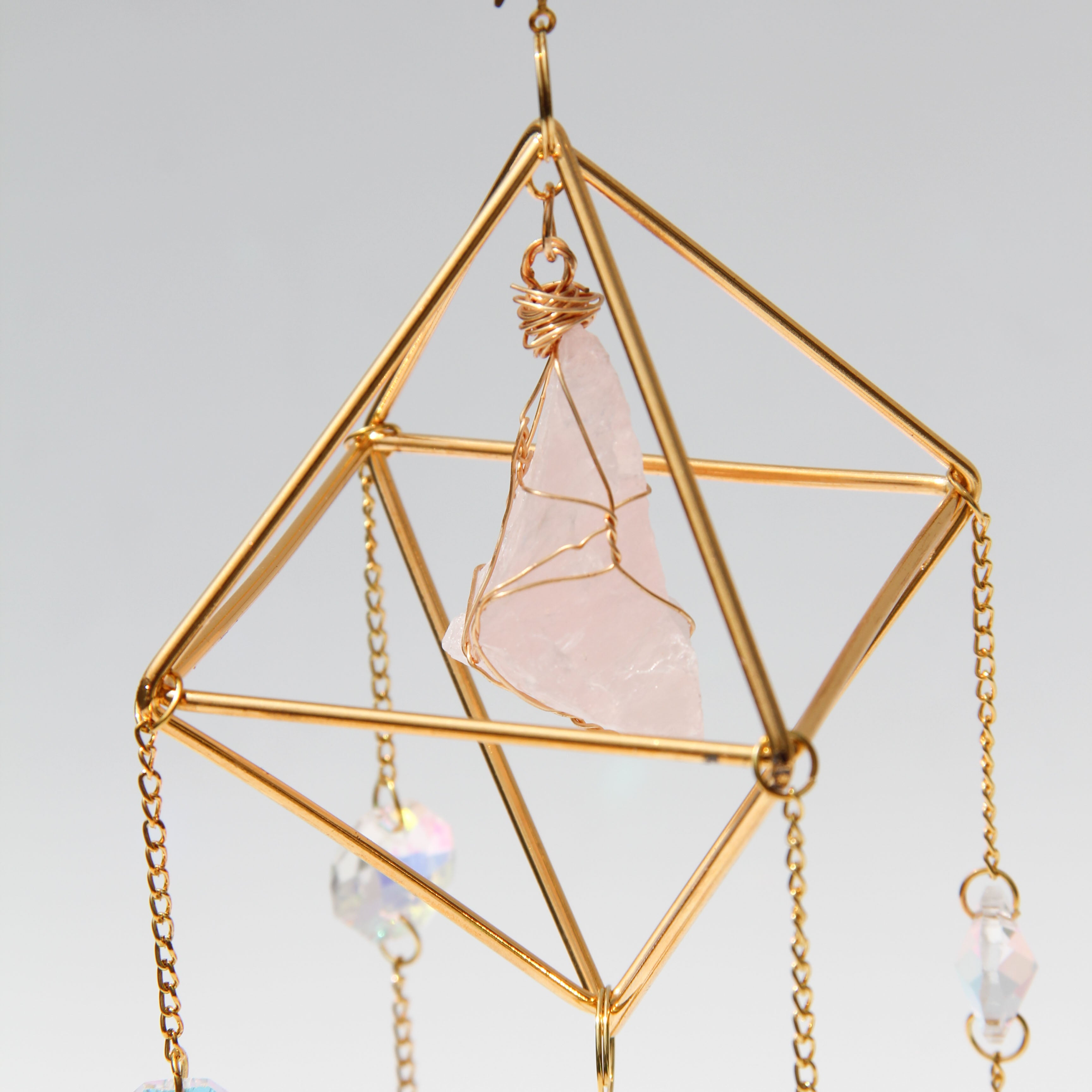 Rose Quartz PRISM Suncatcher
