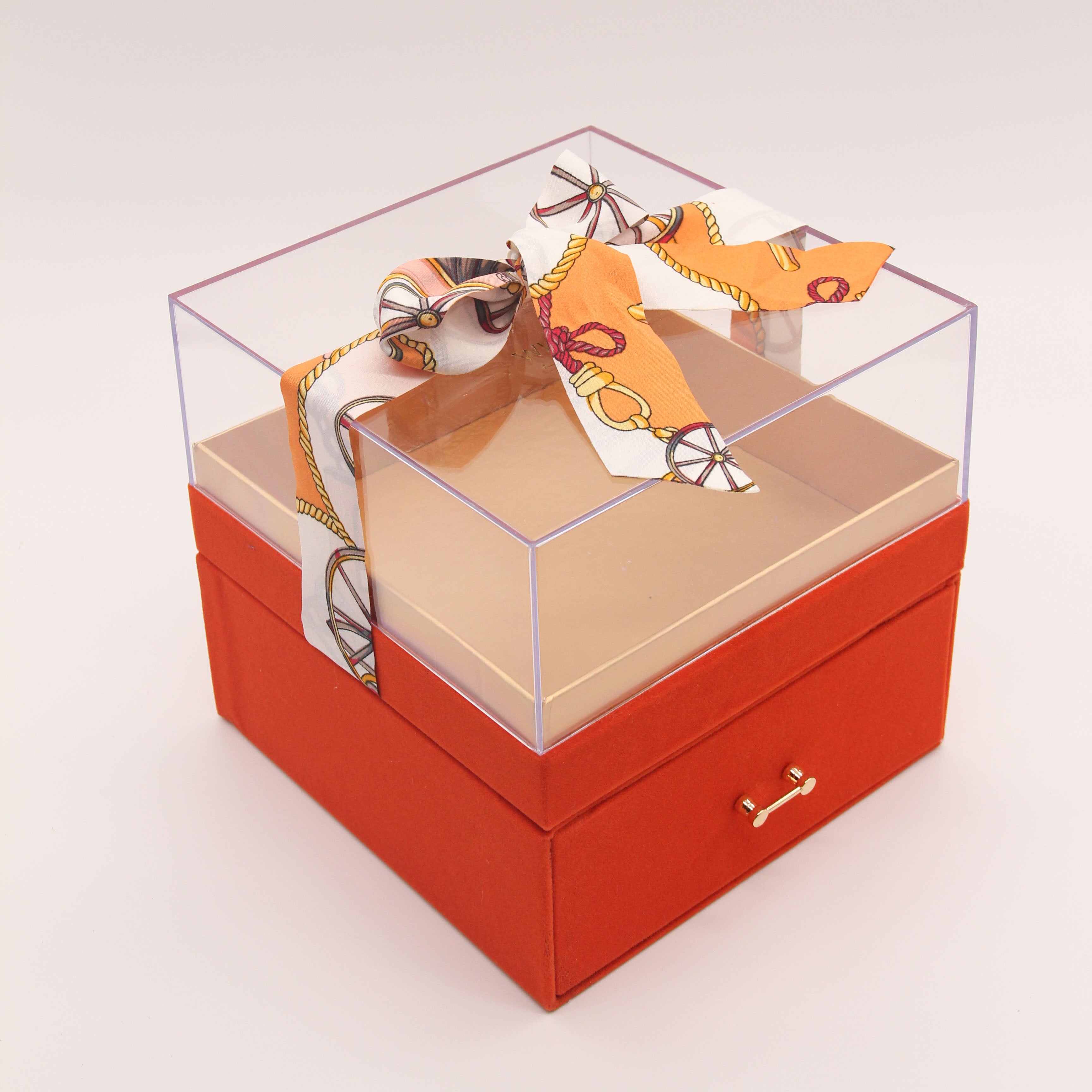 Cyrus Luxury Gift Box w/ Drawer (Hermes Orange) – When Stars Align Studio