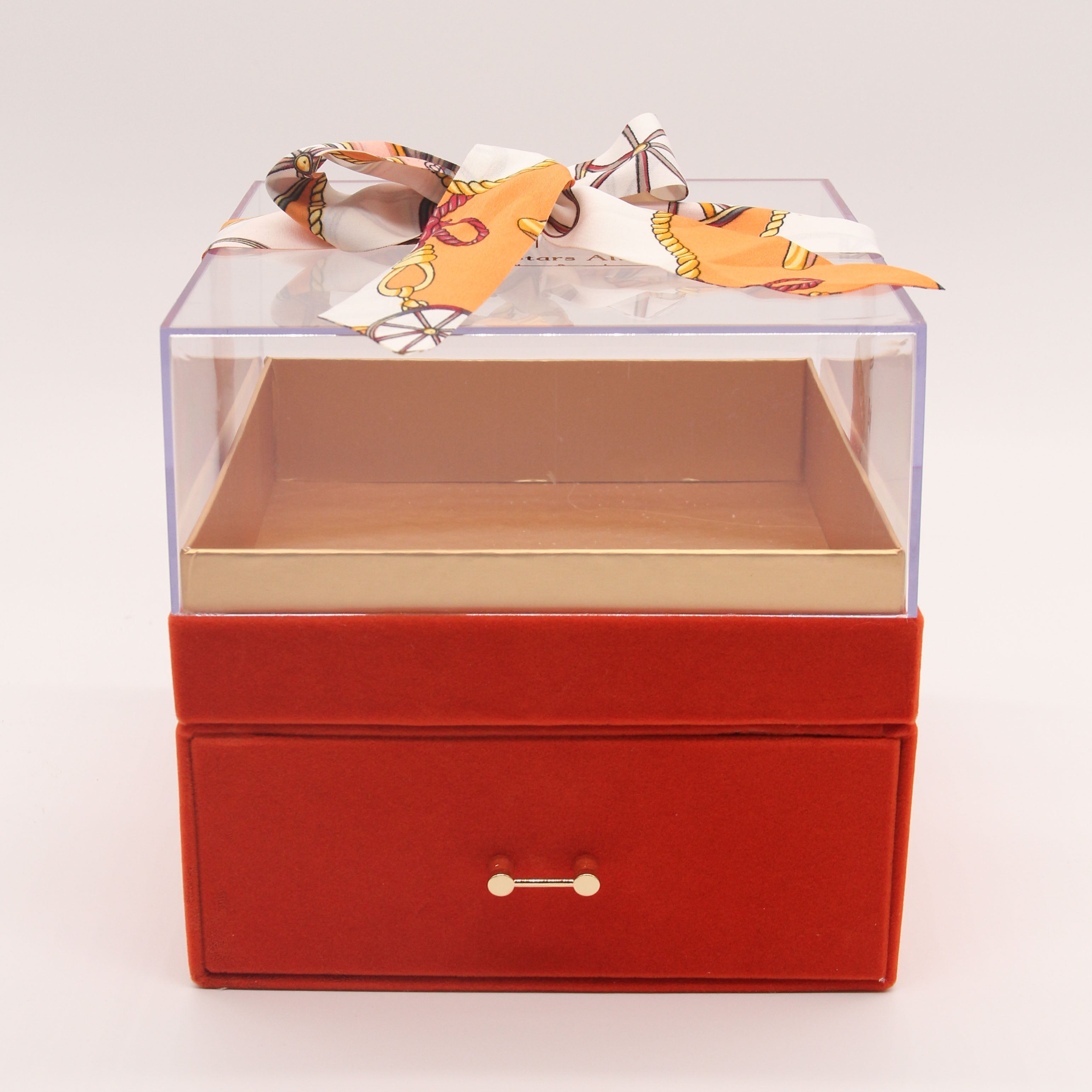 Cyrus Luxury Gift Box w/ Drawer (Hermes Orange) – When Stars Align Studio