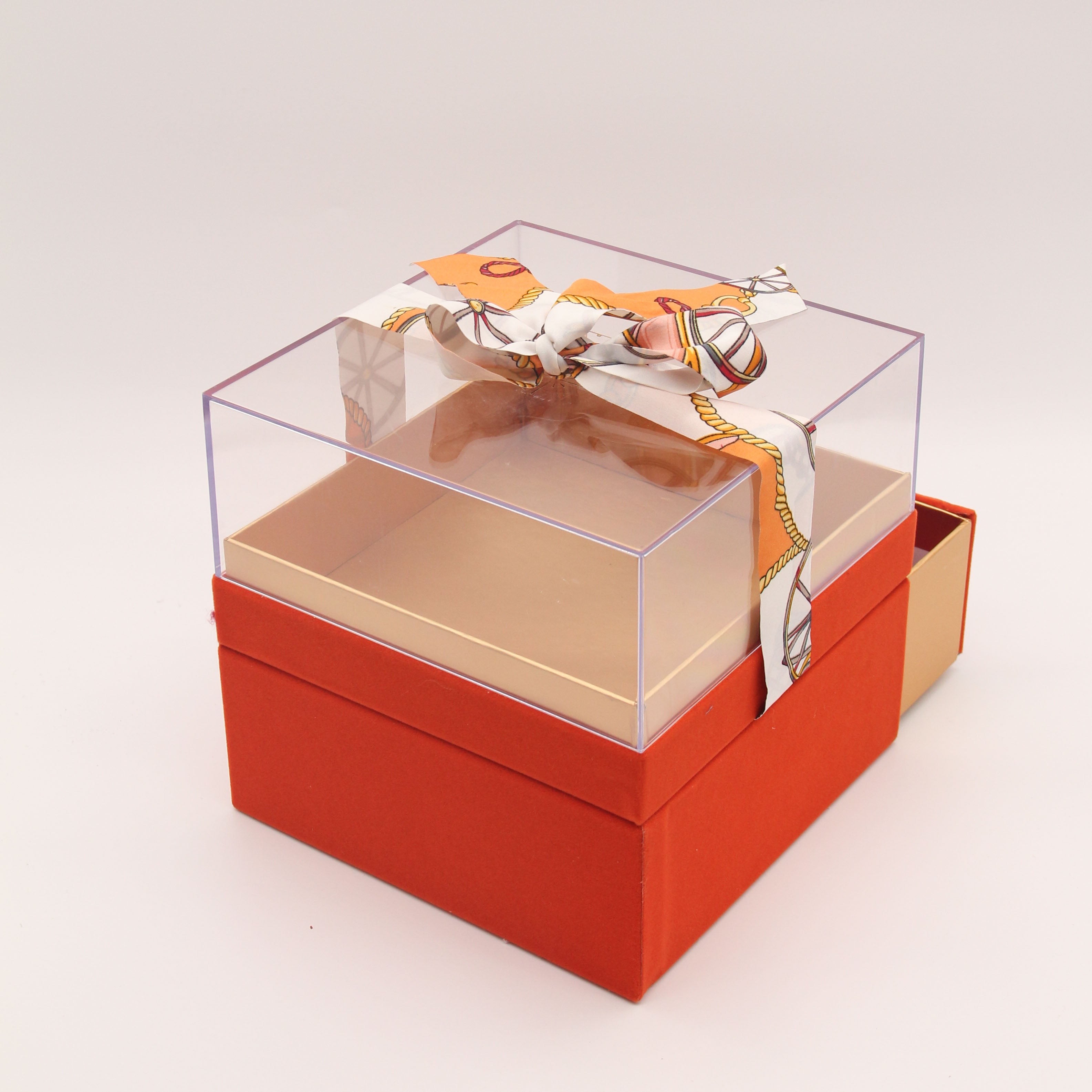 Cyrus Luxury Gift Box w/ Drawer (Hermes Orange)