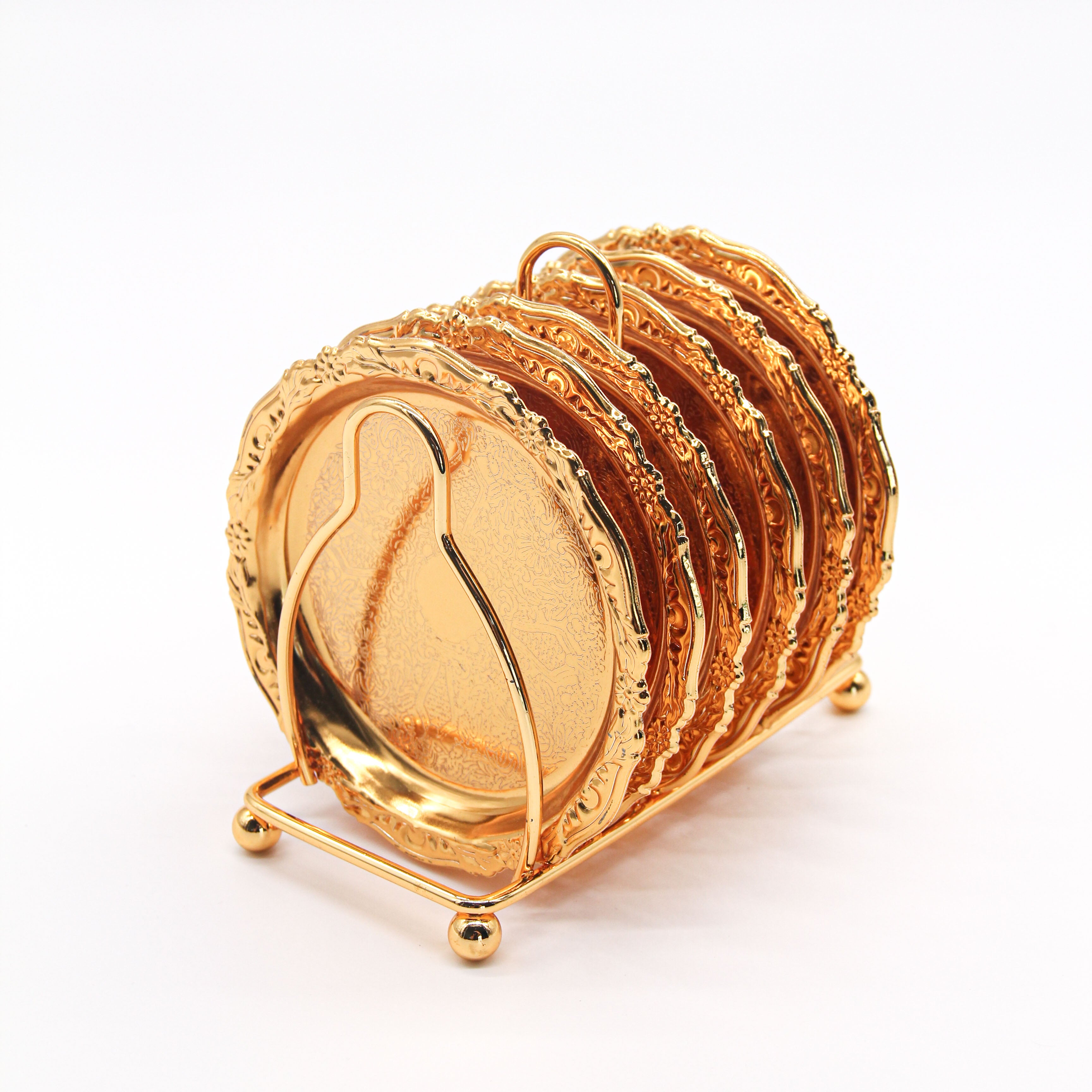 MERINGUE Set of Dessert Plates w/ Stand