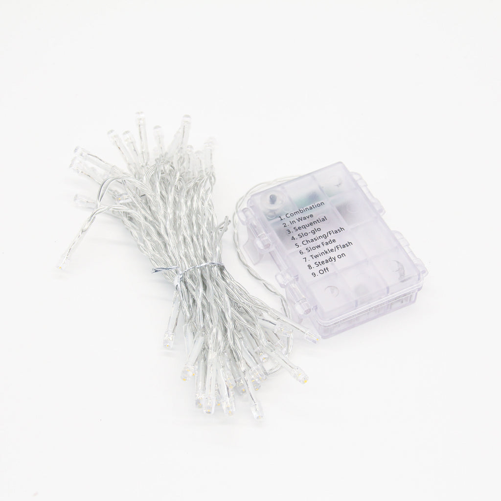 5m LED Fairy Lights w/ Remote Control (Batteries + Waterproof)