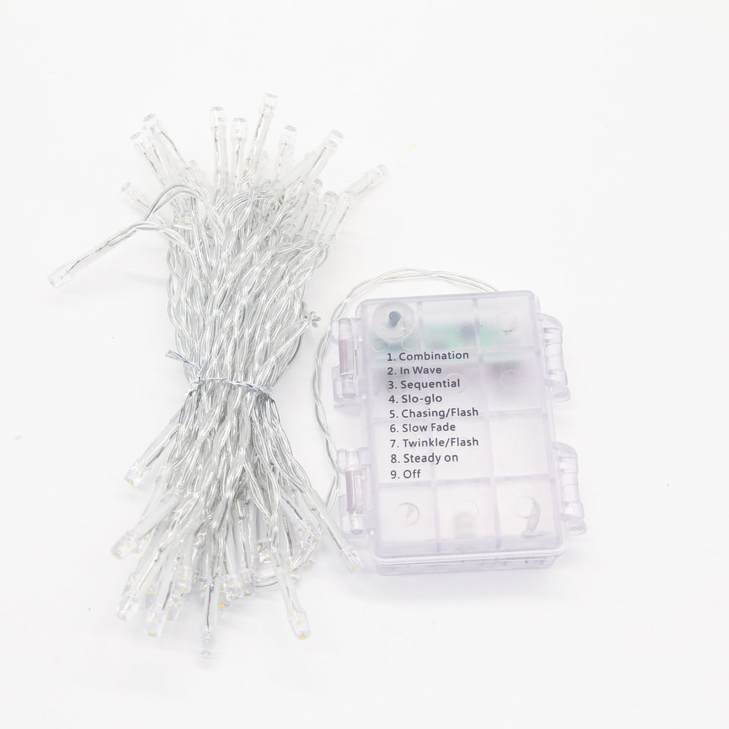 5m LED Fairy Lights w/ Remote Control (Batteries + Waterproof)