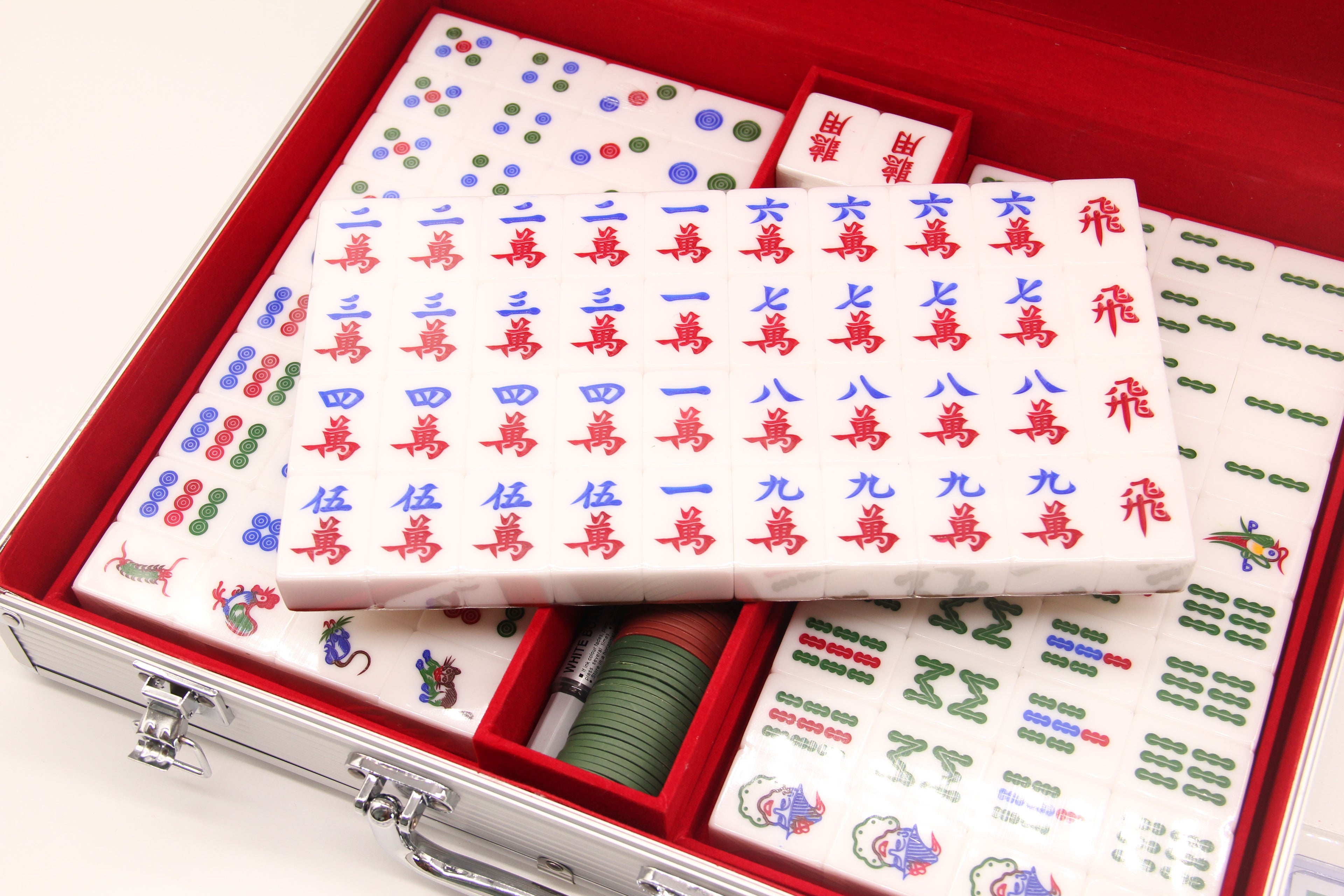 WSA Luxurious Singapore Mahjong Set (Metallic Gold)