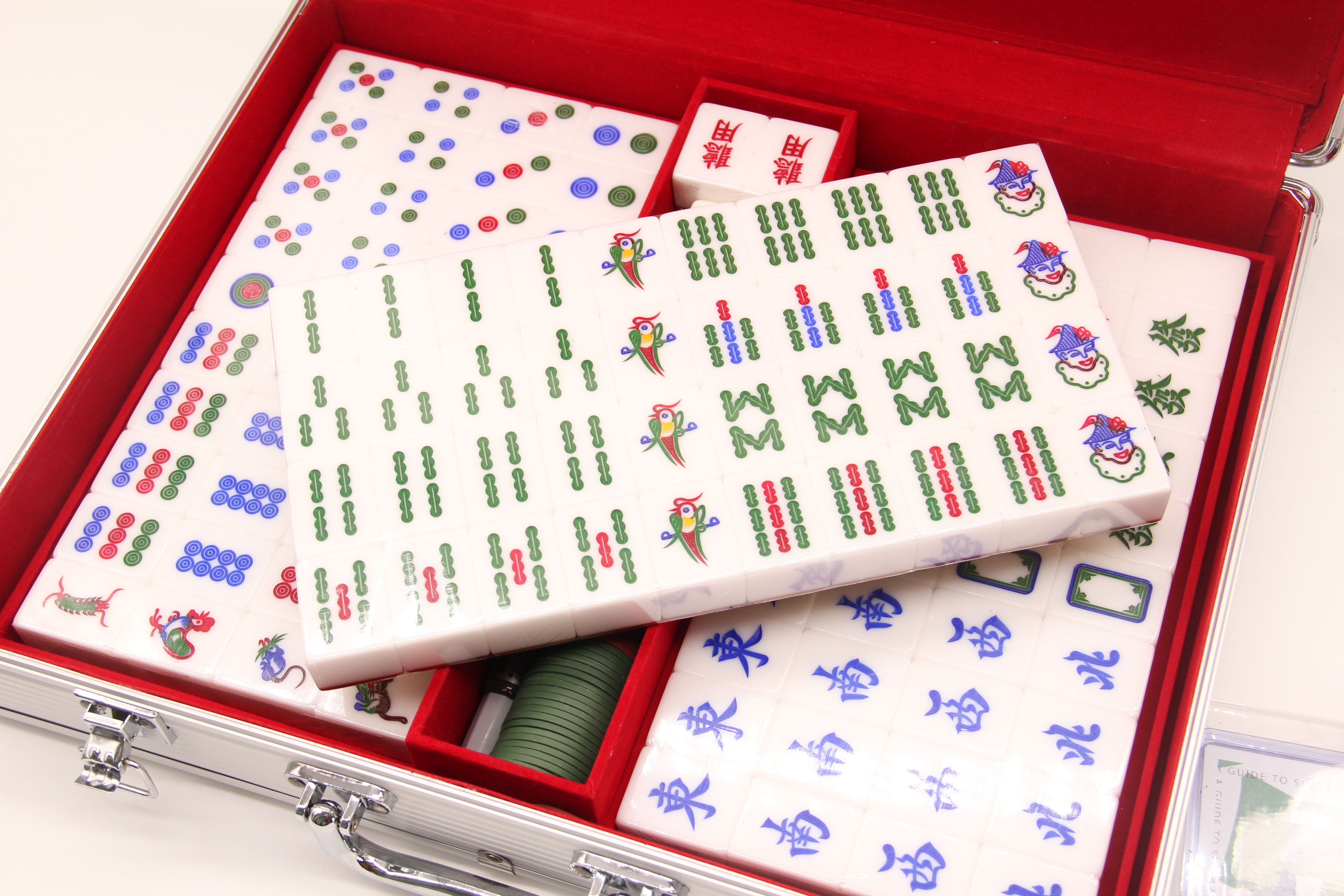 WSA Basic Singapore Mahjong Set (White)