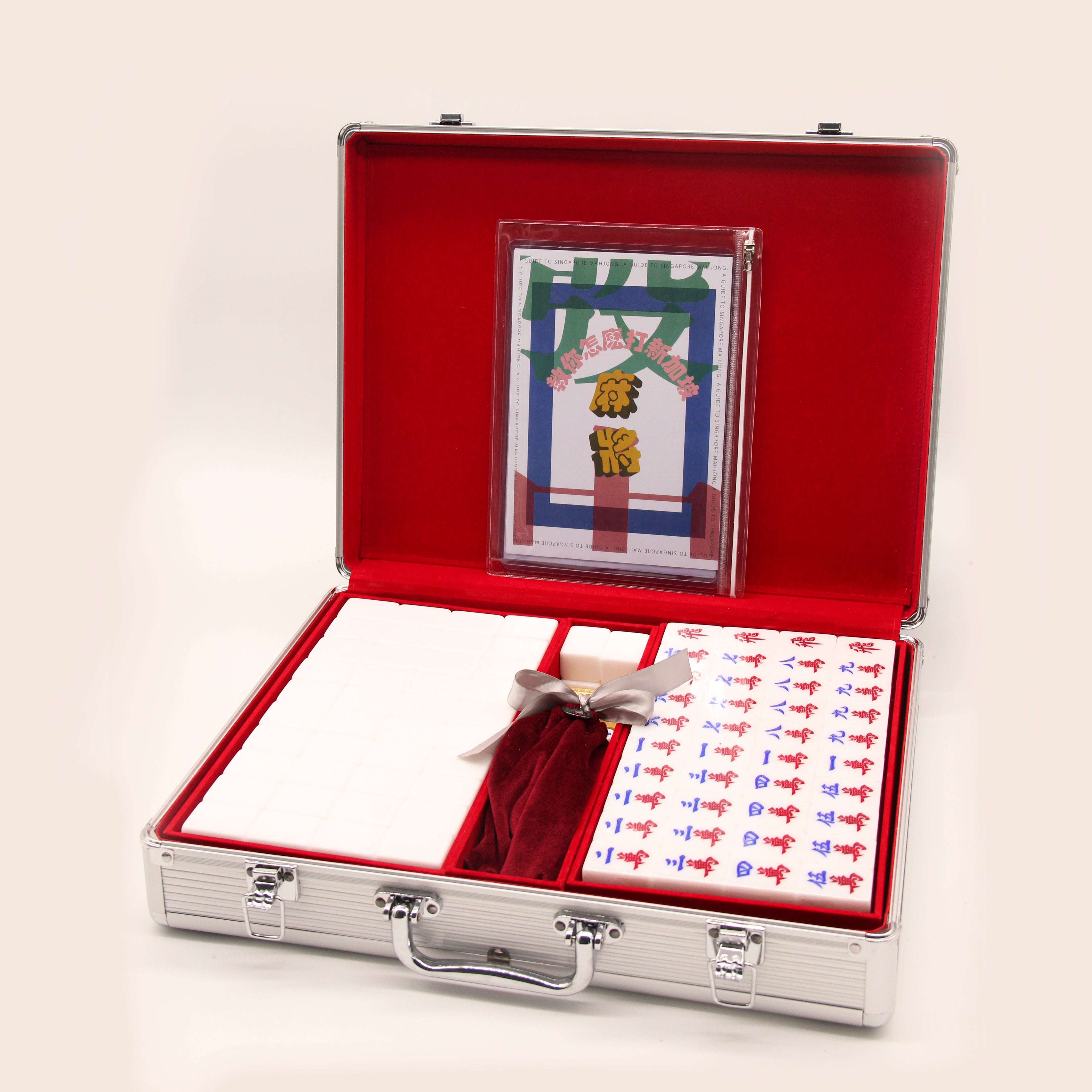 WSA Basic Singapore Mahjong Set (White)