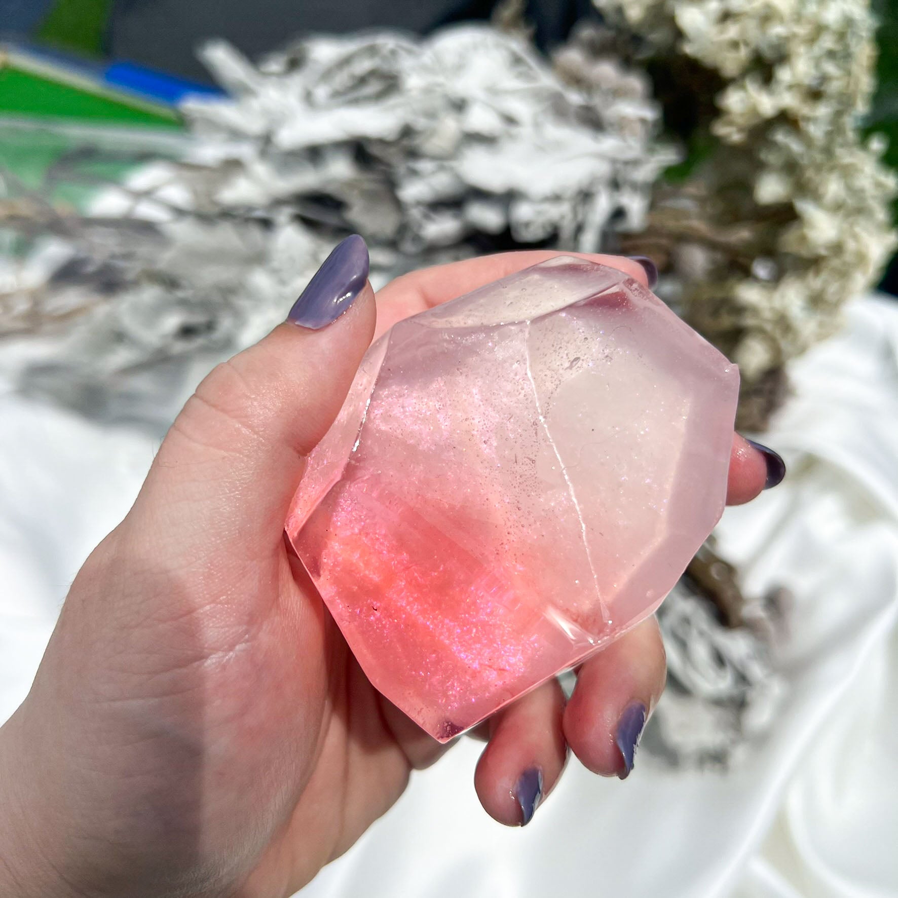 Pink Amethyst Birthstone Handmade Soap (February)