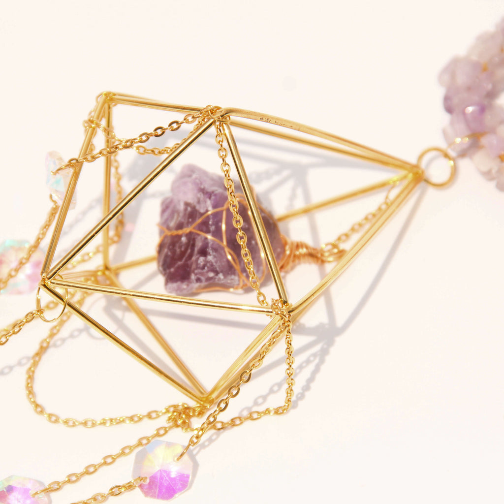 Amethyst DIANA Suncatcher