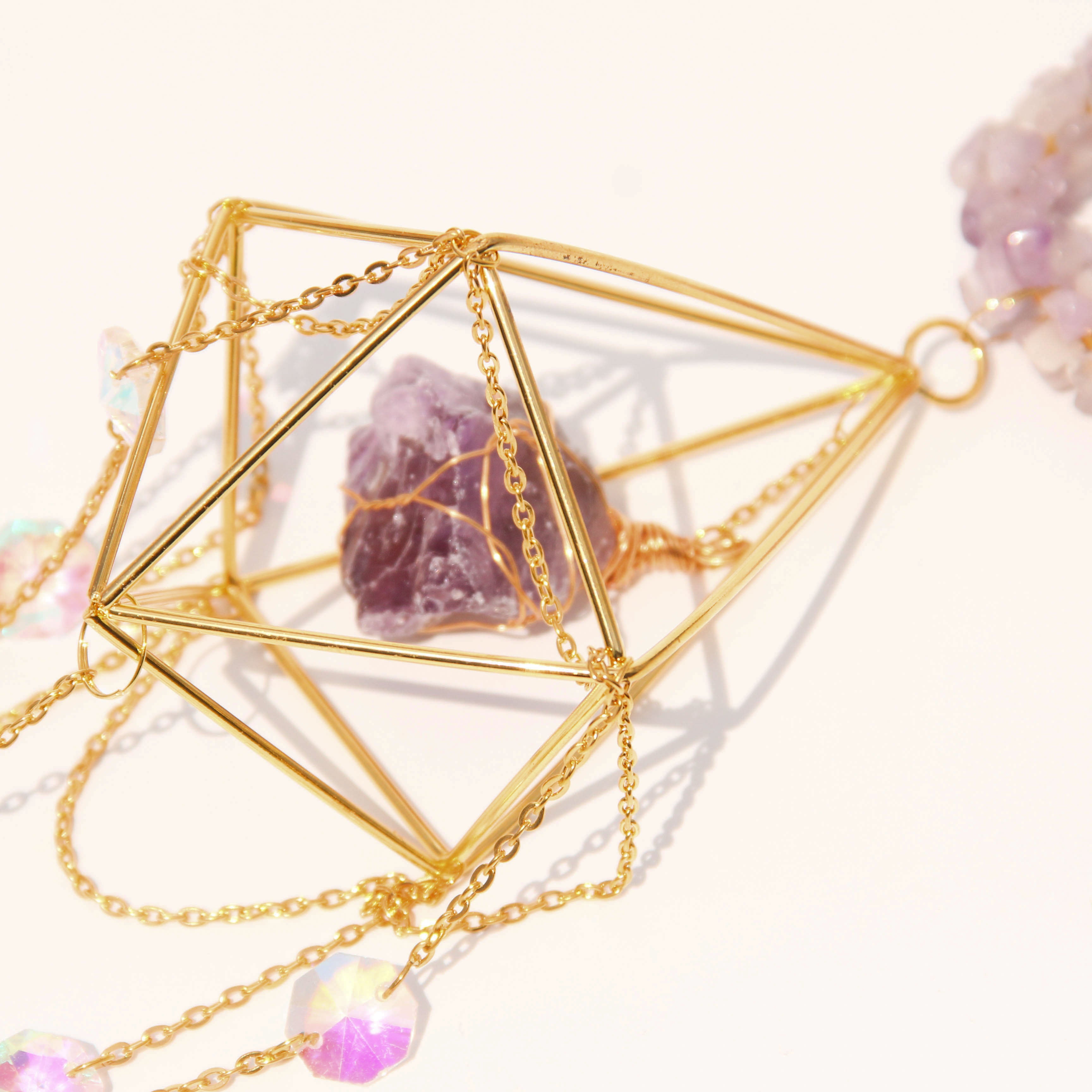 Amethyst DIANA Suncatcher