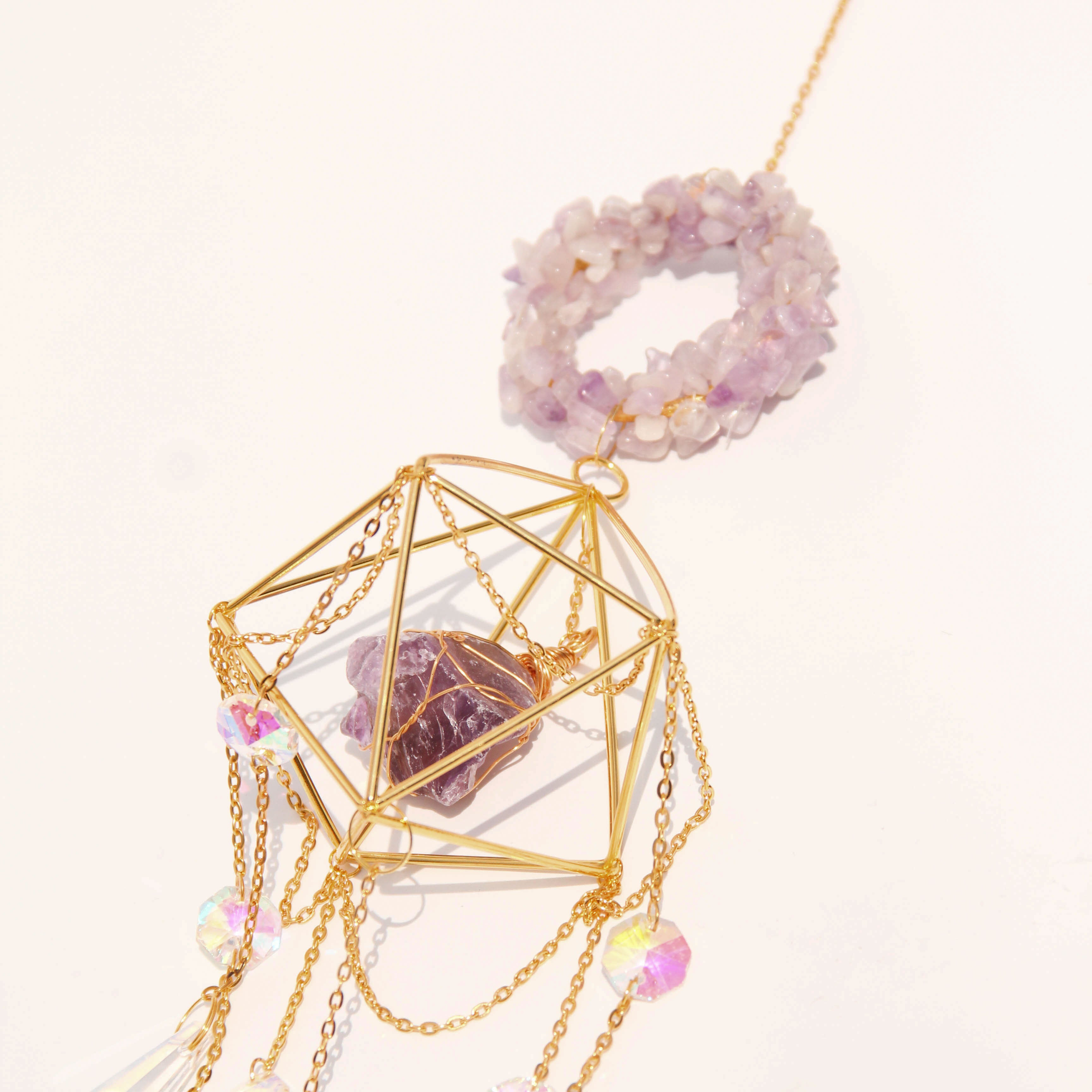 Amethyst DIANA Suncatcher