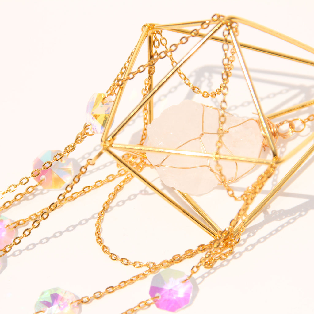 Clear Quartz DIANA Suncatcher