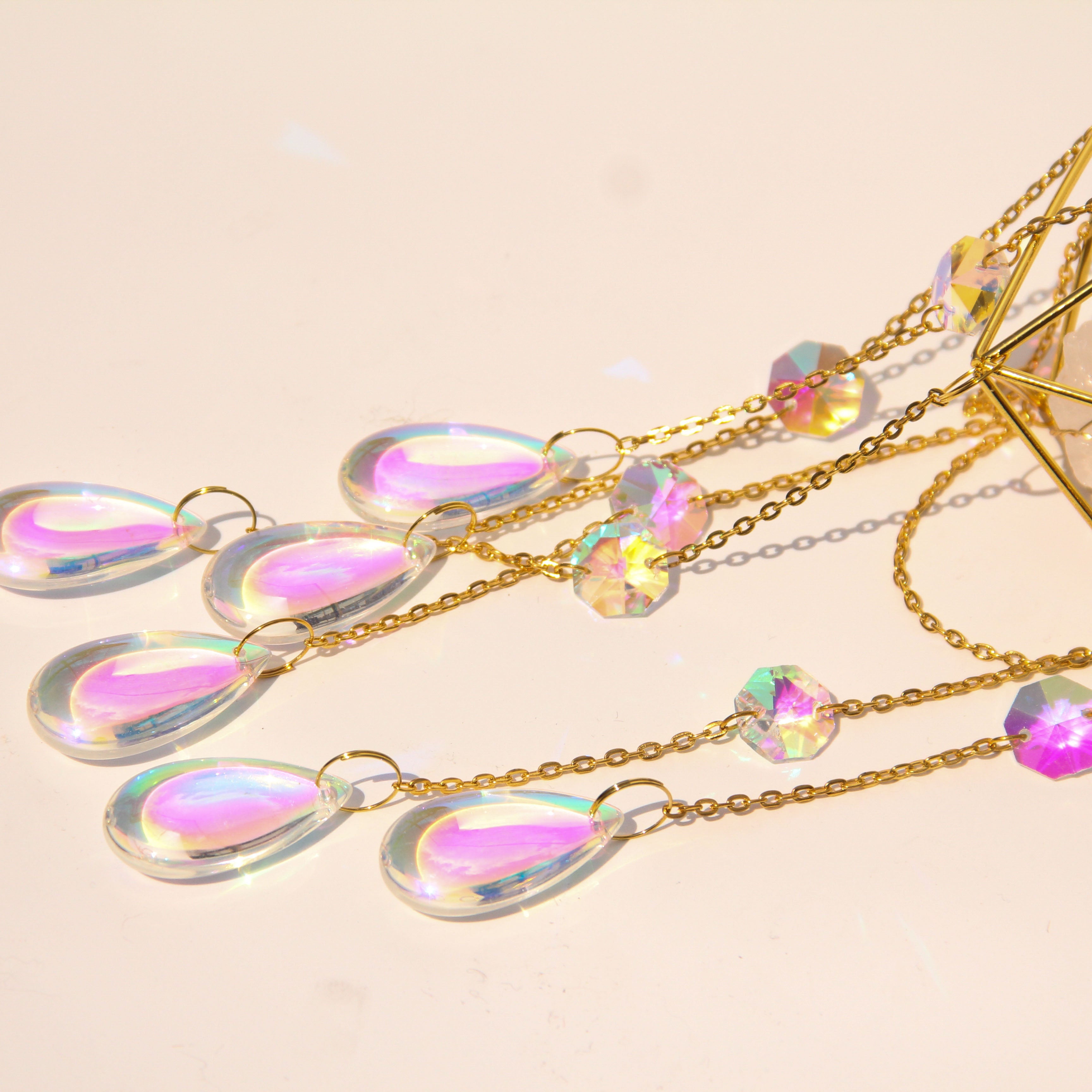 Clear Quartz DIANA Suncatcher