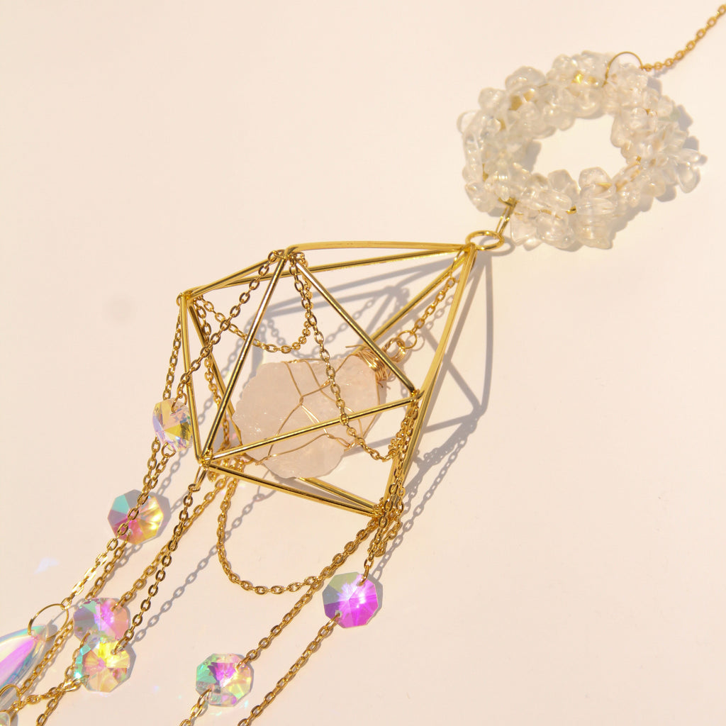 Clear Quartz DIANA Suncatcher